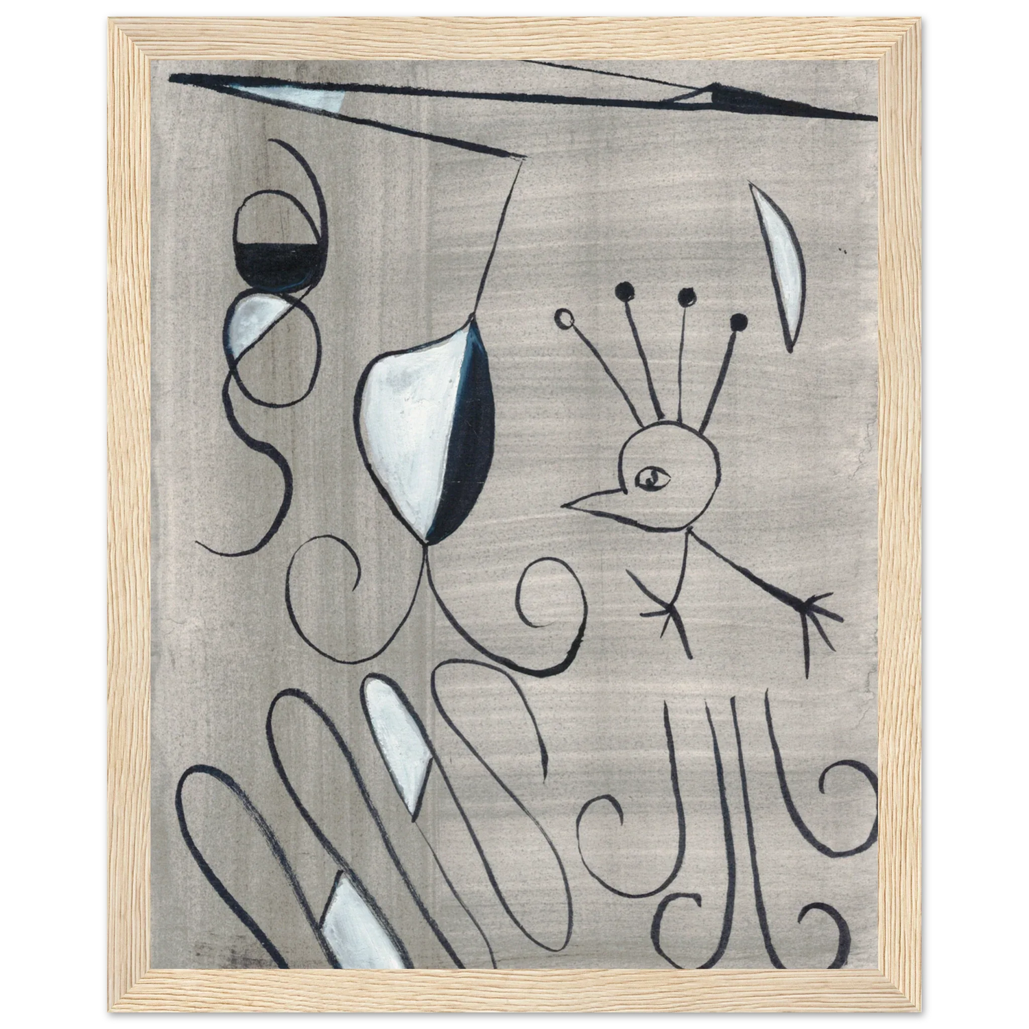 Affiche encadrée bois | Papier mat qualité musée | Aquarelle originale Laure Leprince - Laure Leprince - Artiste Peintre