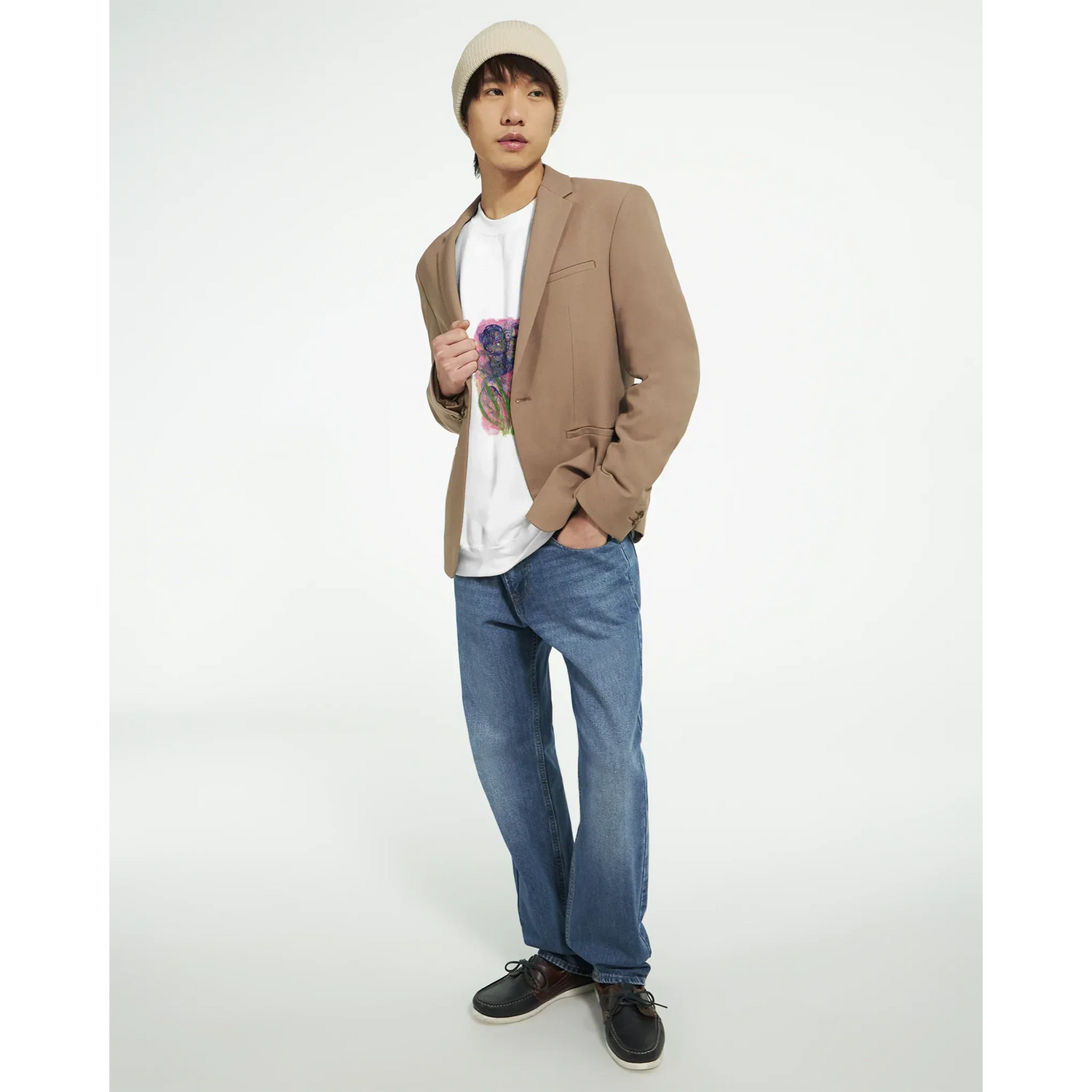 Sweatshirt Unisexe Classique Bloom Vortex– Impression Artistique Multicolore - Laure Leprince - Artiste Peintre