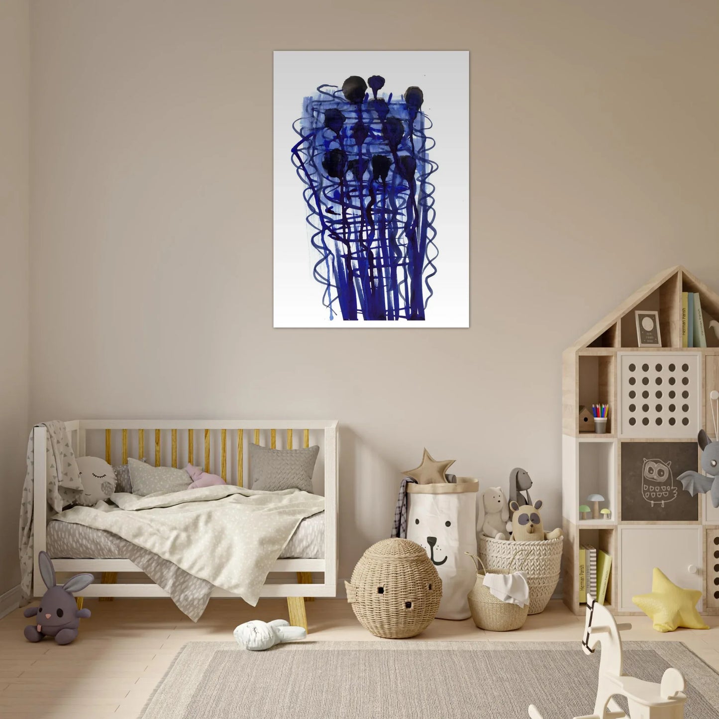 Premium Matte Paper Poster Aquarelle Originale RDJ3-14 - Laure Leprince - Artiste Peintre