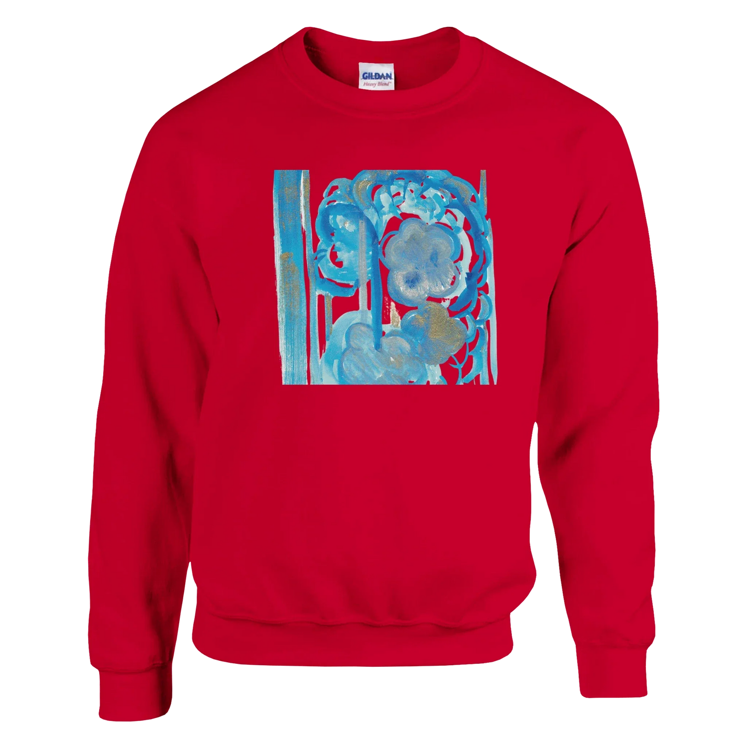 Sweatshirt Unisexe Classique Ocean Bloom – Impression Artistique Multicolore - Laure Leprince - Artiste Peintre