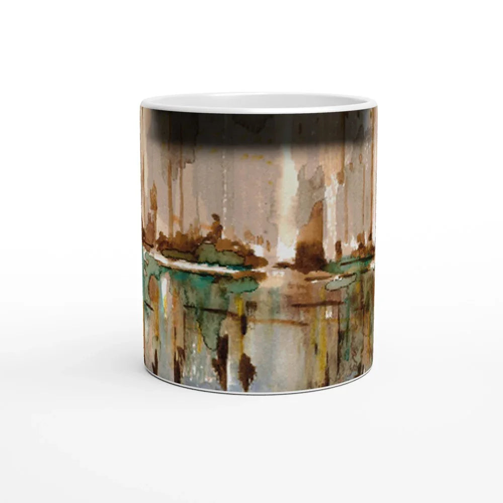 Mug magique en céramique 325 ml City – Révèlez votre motif à la chaleur - Laure Leprince - Artiste Peintre