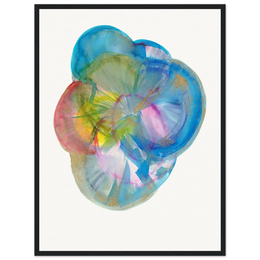 Affiche Encadrée Museum-Quality Matte Paper Wooden Framed Crystal Bloom - Laure Leprince - Artiste Peintre