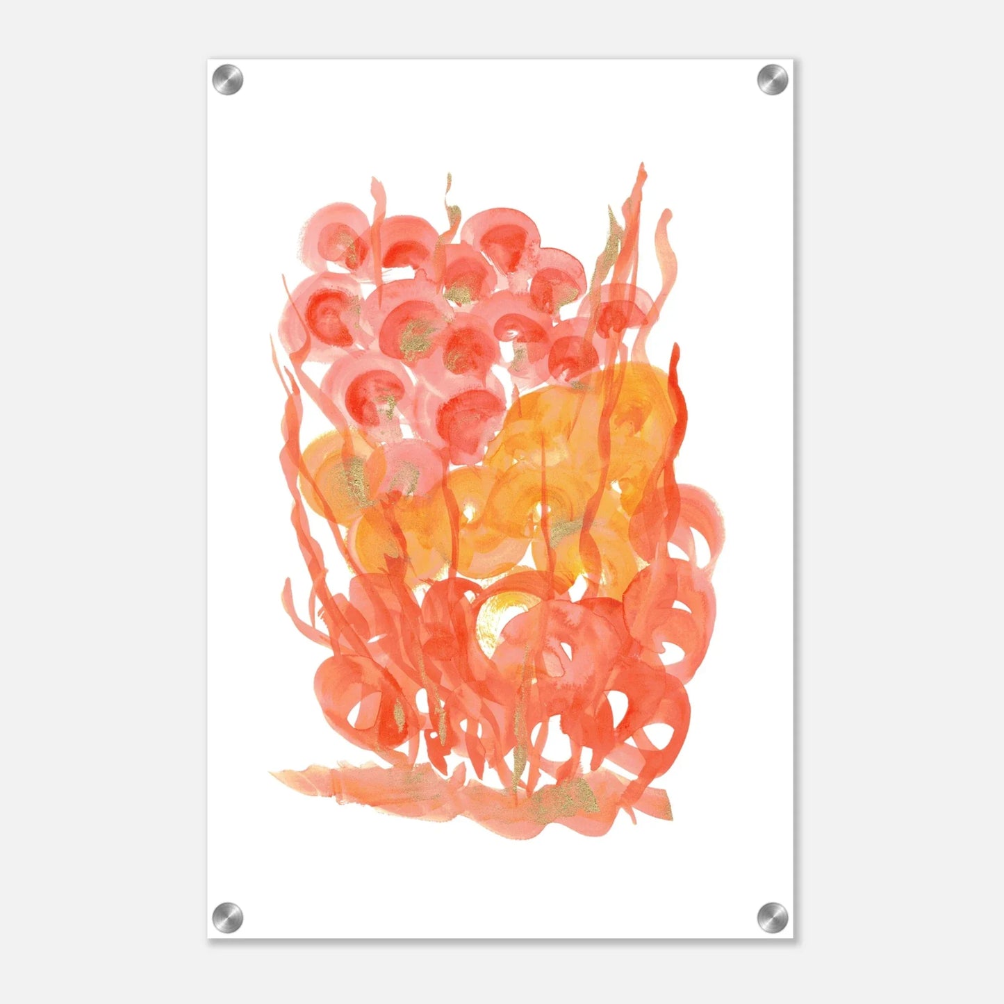 Impression sur acrylique brillante Sunrice Flora| Art contemporain par Laure Leprince - Laure Leprince - Artiste Peintre