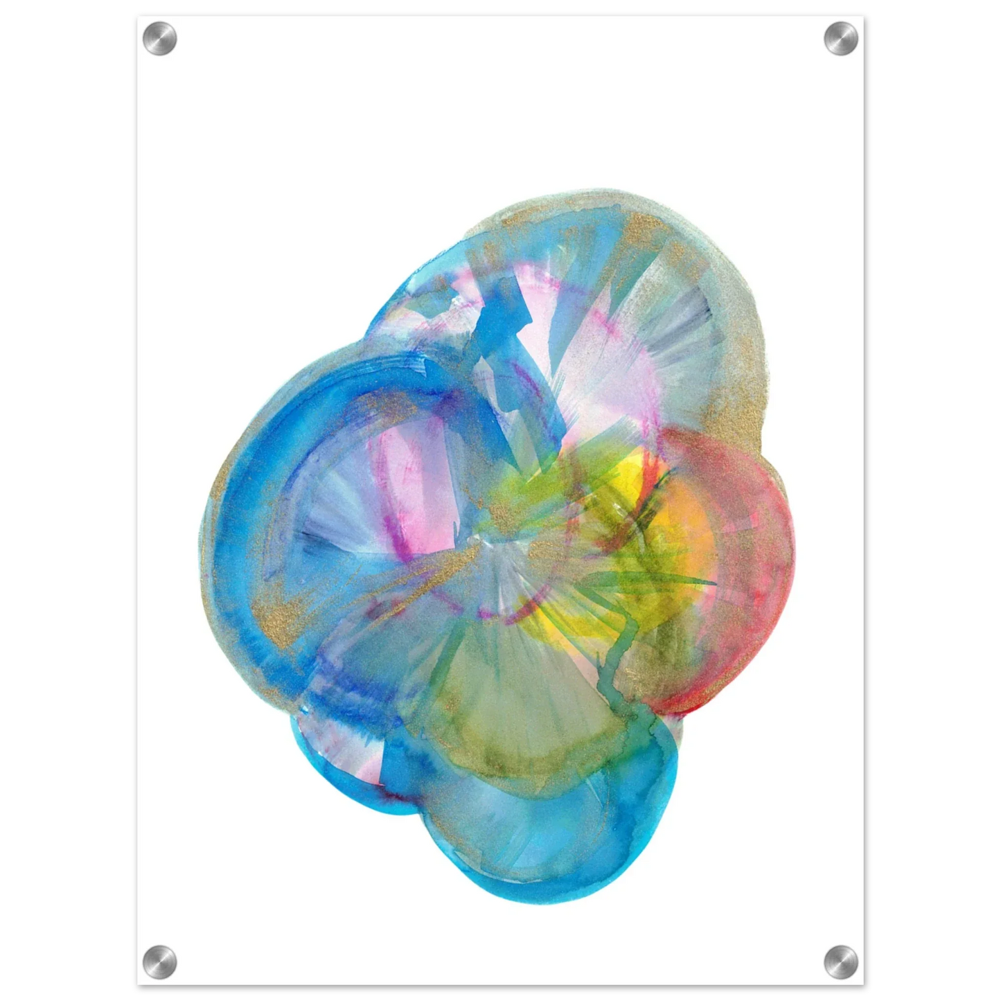 Impression sur acrylique brillante Crystal Bloom | Art contemporain par Laure Leprince - Laure Leprince - Artiste Peintre
