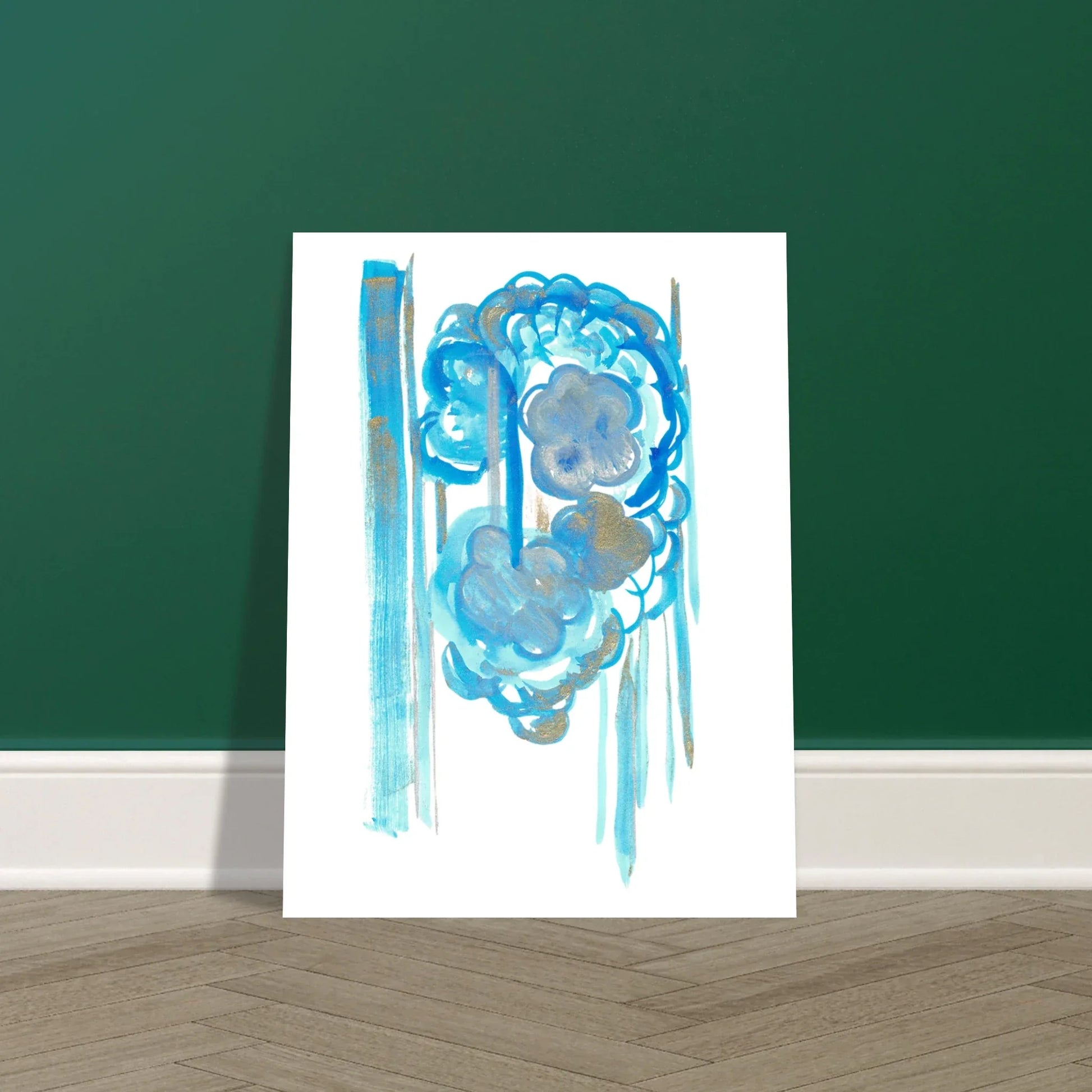 Affiche premium sur papier mat Ocean Bloom – Art mural de qualité supérieure - Laure Leprince - Artiste Peintre