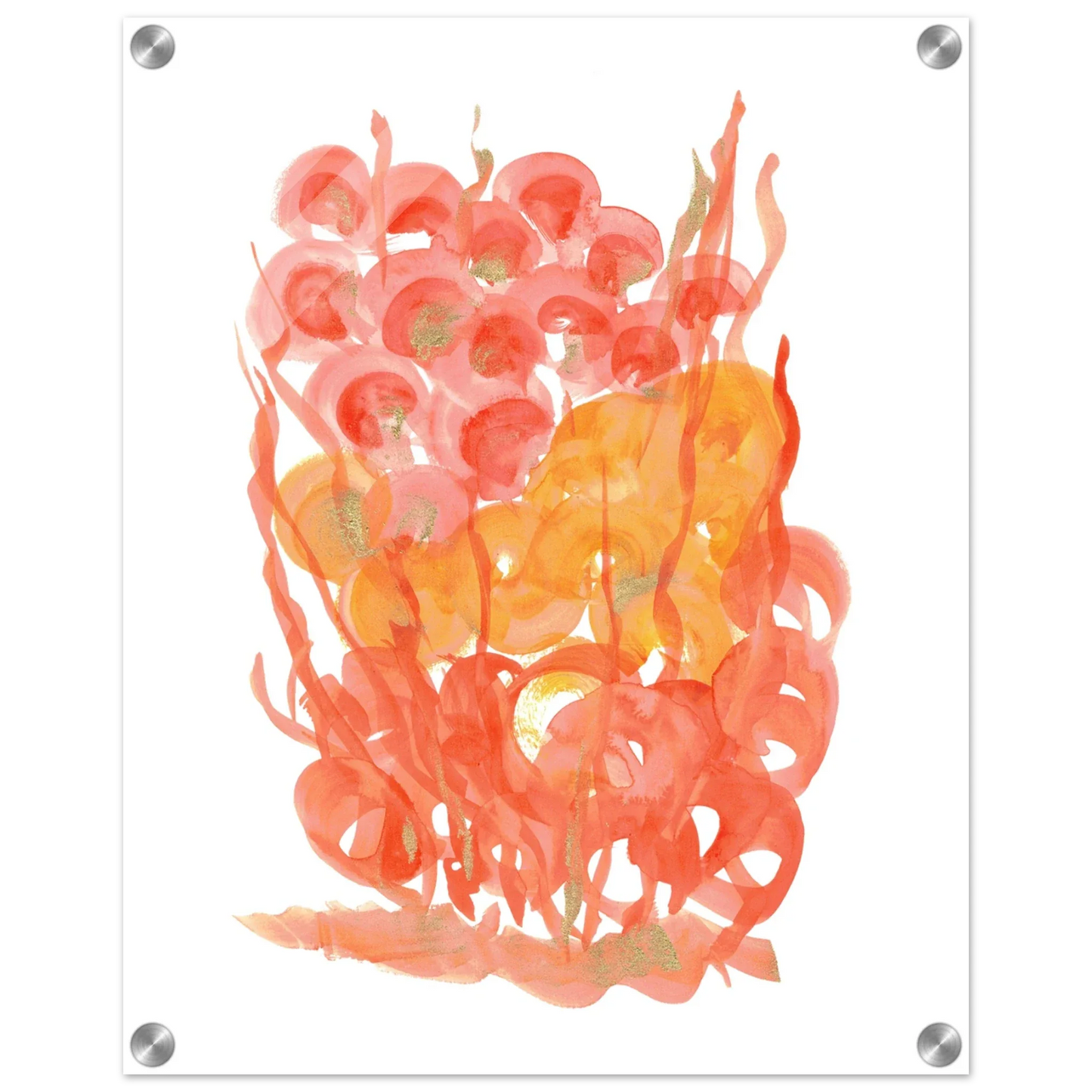 Impression sur acrylique brillante Sunrice Flora| Art contemporain par Laure Leprince - Laure Leprince - Artiste Peintre
