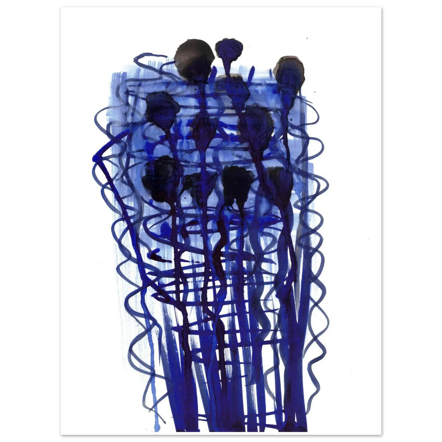 Premium Matte Paper Poster Aquarelle Originale RDJ3-14 - Laure Leprince - Artiste Peintre