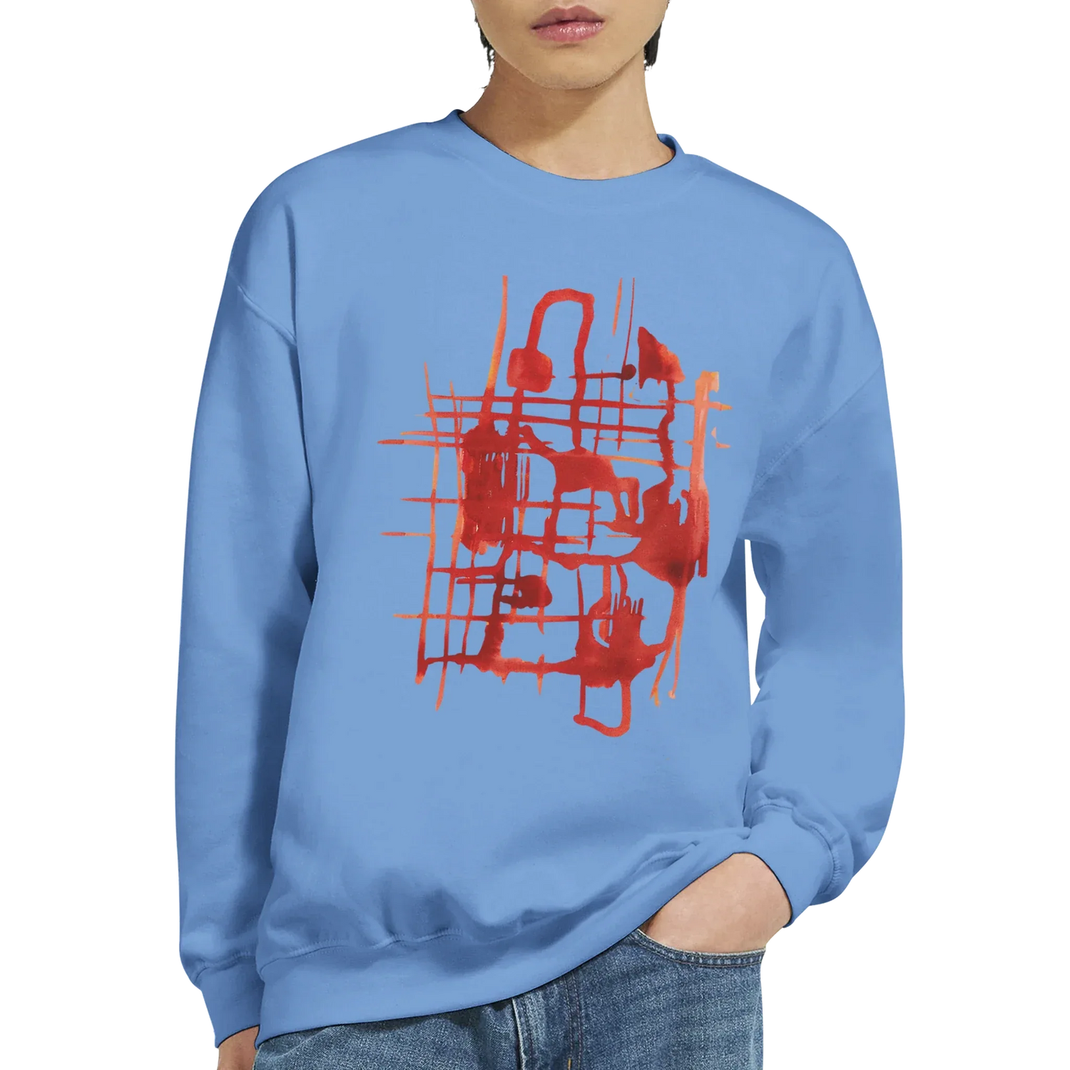 Sweatshirt Unisexe Classique Solar Frame – Impression Artistique Multicolore - Laure Leprince - Artiste Peintre
