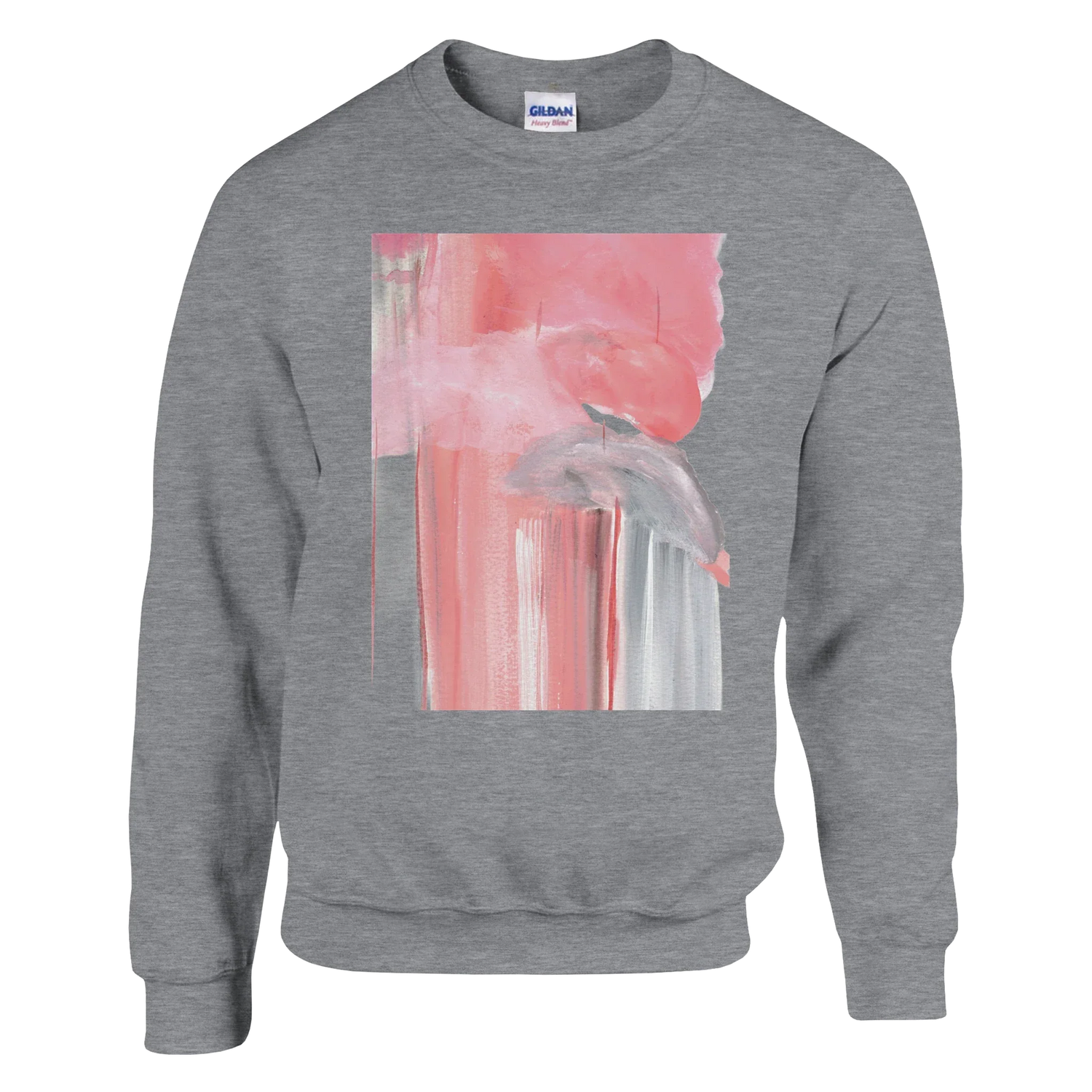 Sweatshirt Unisexe Classique Blush Cascade – Impression Artistique Multicolore - Laure Leprince - Artiste Peintre