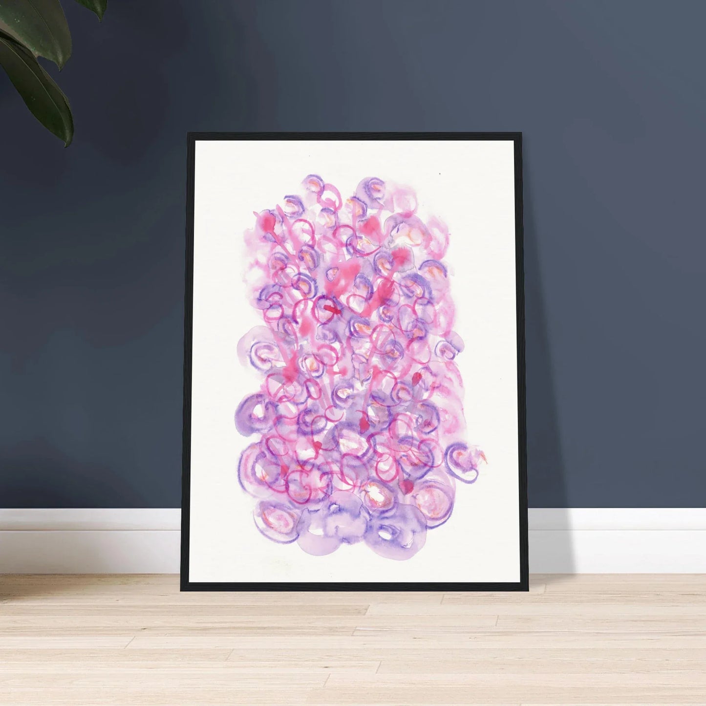 Affiche Encadrée Museum-Quality Matte Paper Wooden Framed Floraison Intime - Laure Leprince - Artiste Peintre