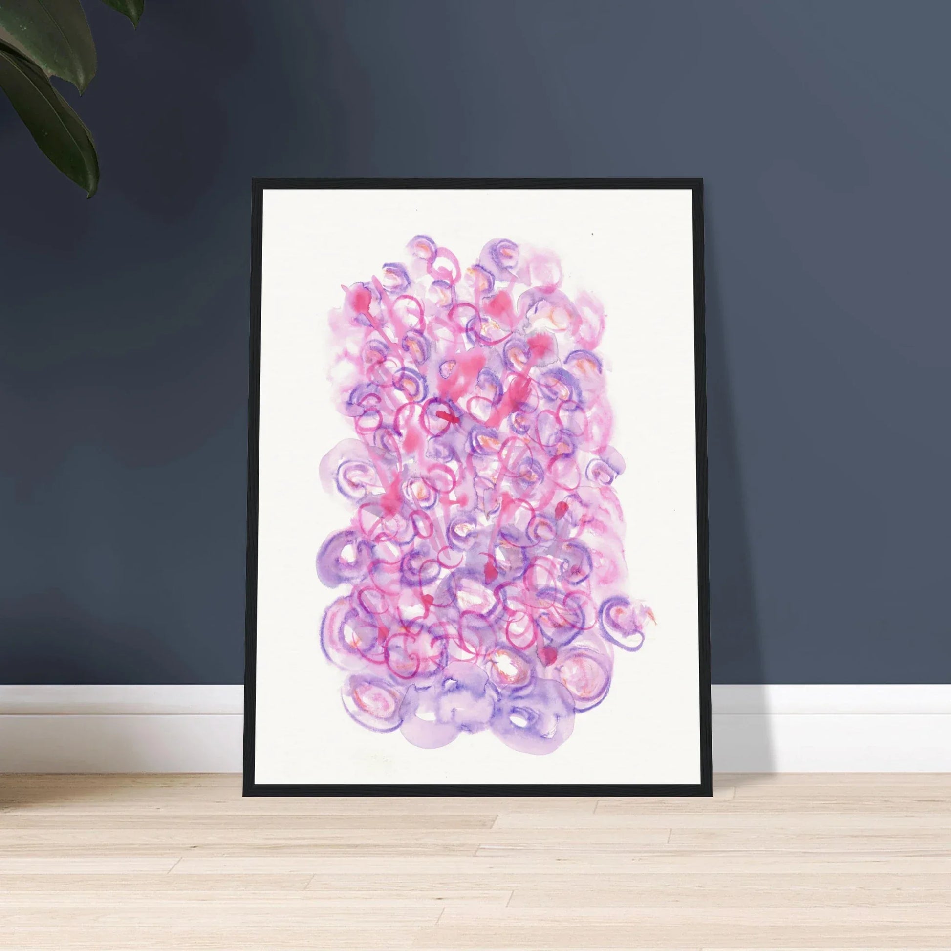Affiche Encadrée Museum-Quality Matte Paper Wooden Framed Floraison Intime - Laure Leprince - Artiste Peintre