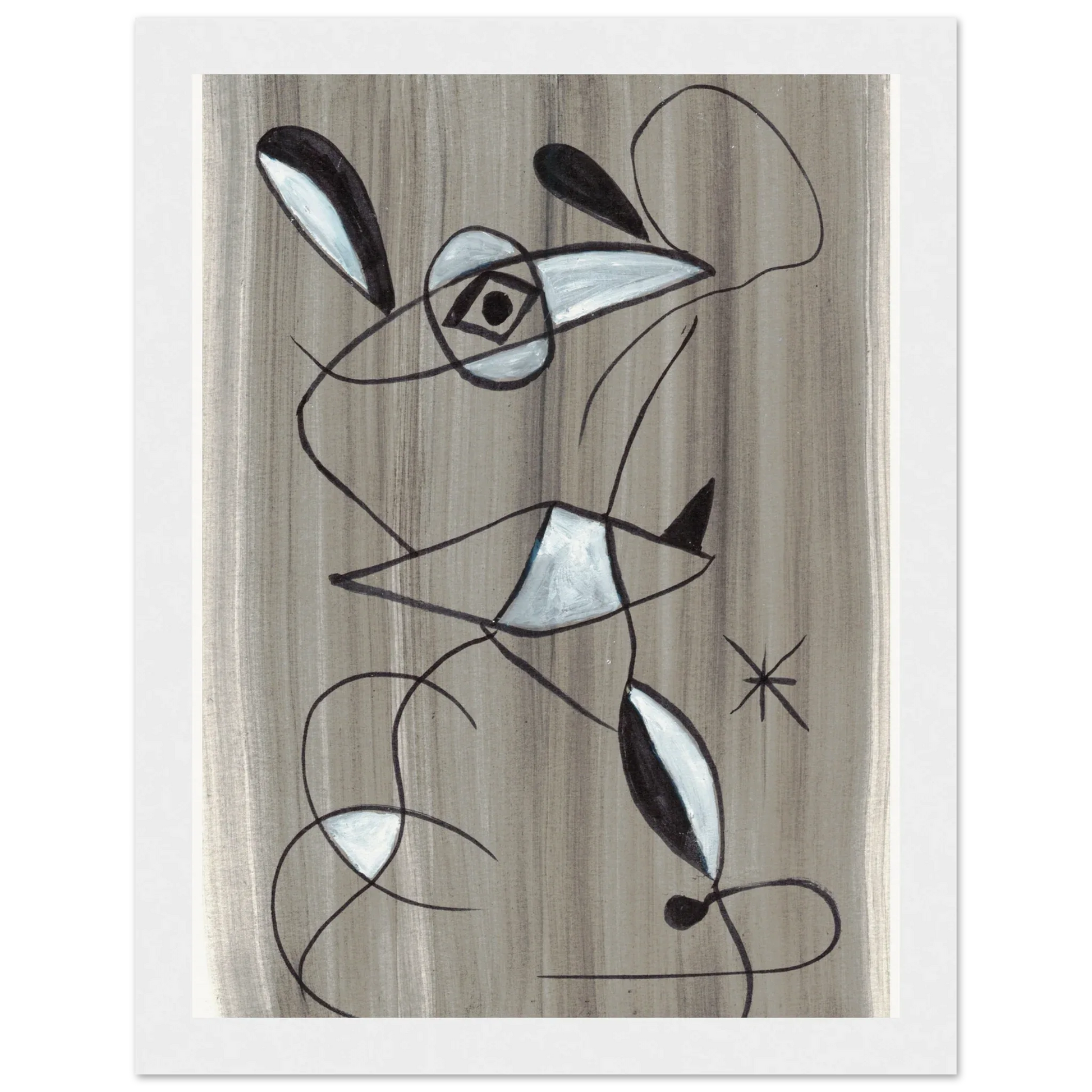 Affiche encadrée bois | Papier mat qualité musée | Aquarelle originale Laure Leprince - Laure Leprince - Artiste Peintre
