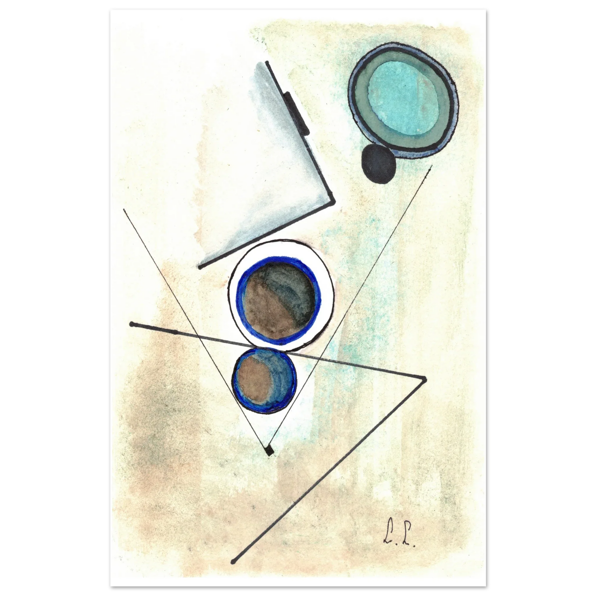 Affiche premium sur papier mat – Art mural de qualité supérieure - Laure Leprince - Artiste Peintre