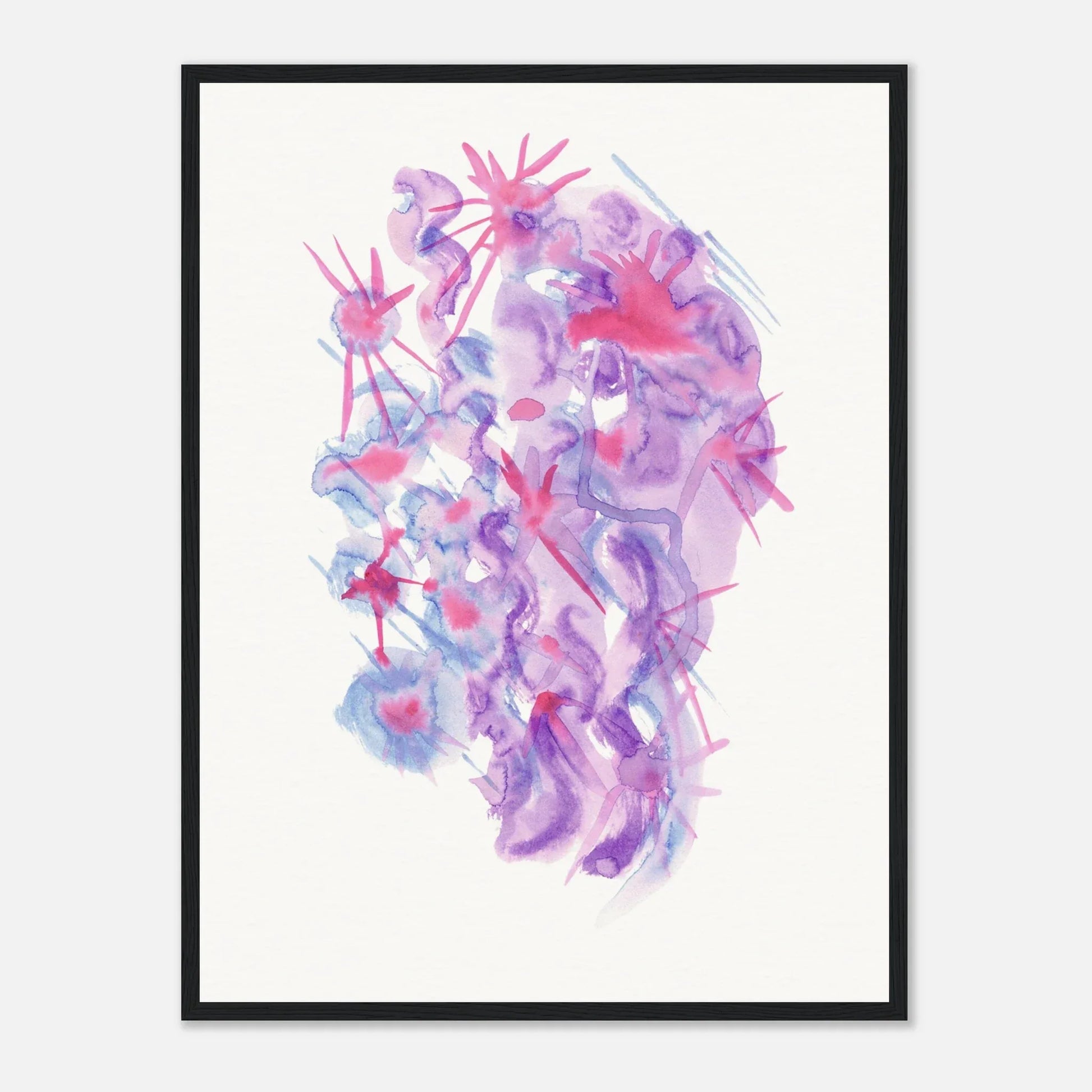 Affiche Encadrée Museum-Quality Matte Paper Wooden Framed Nebuleuse Pourpre - Laure Leprince - Artiste Peintre