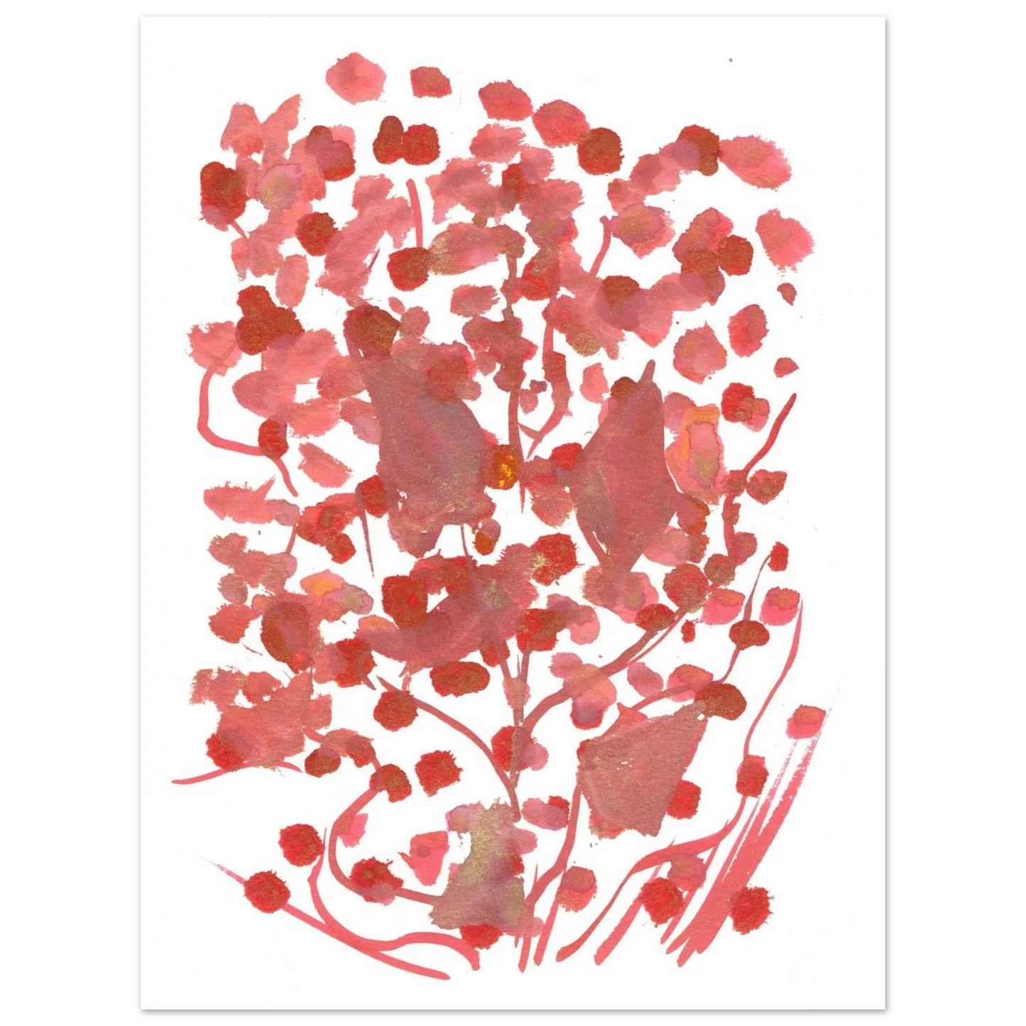 Premium Matte Paper Poster Aquarelle Originale RDJ3-5 - Laure Leprince - Artiste Peintre