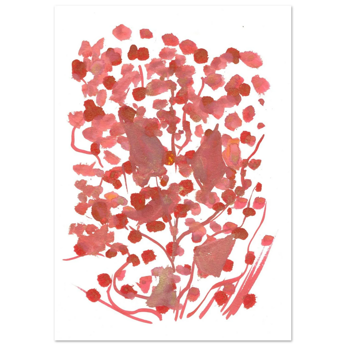 Premium Matte Paper Poster Aquarelle Originale RDJ3-5 - Laure Leprince - Artiste Peintre
