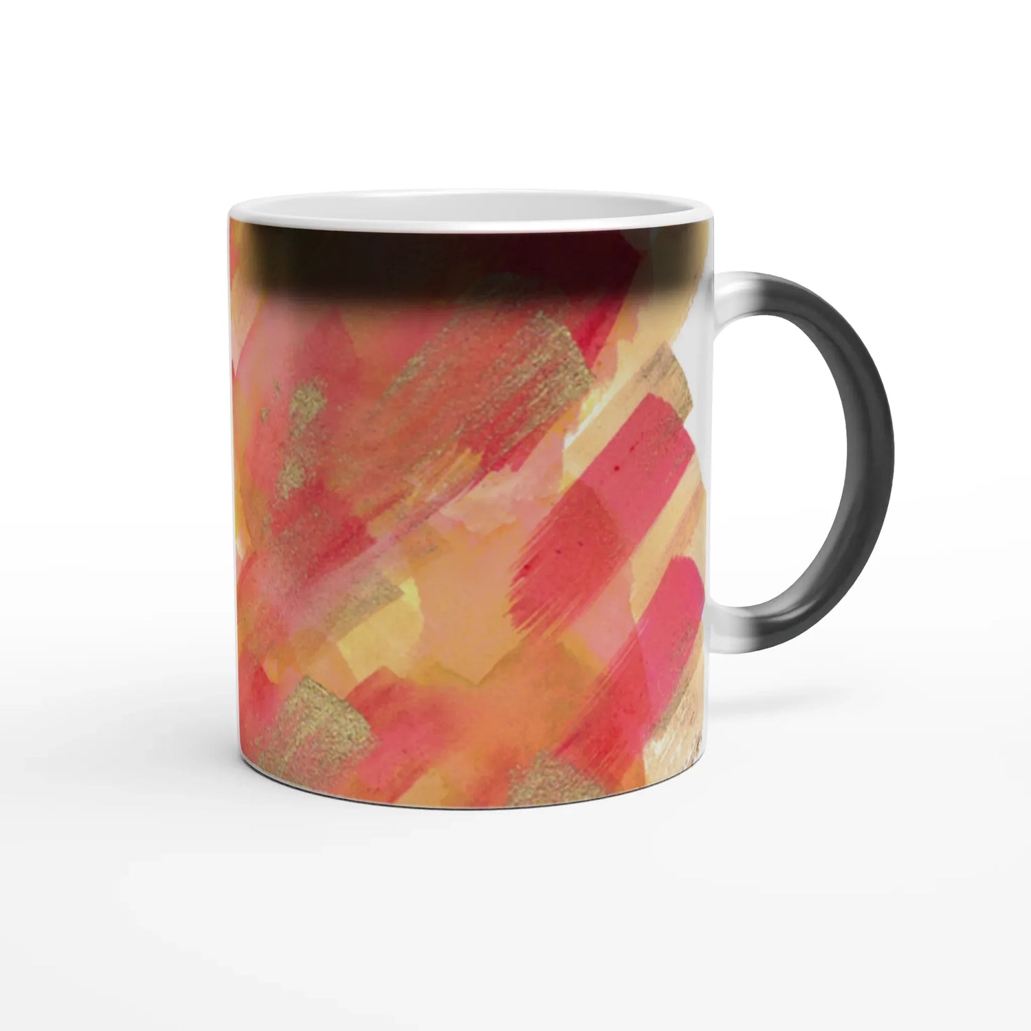 Mug magique en céramique 325 ml – Révèlez votre motif à la chaleur Sunset Ember - Laure Leprince - Artiste Peintre