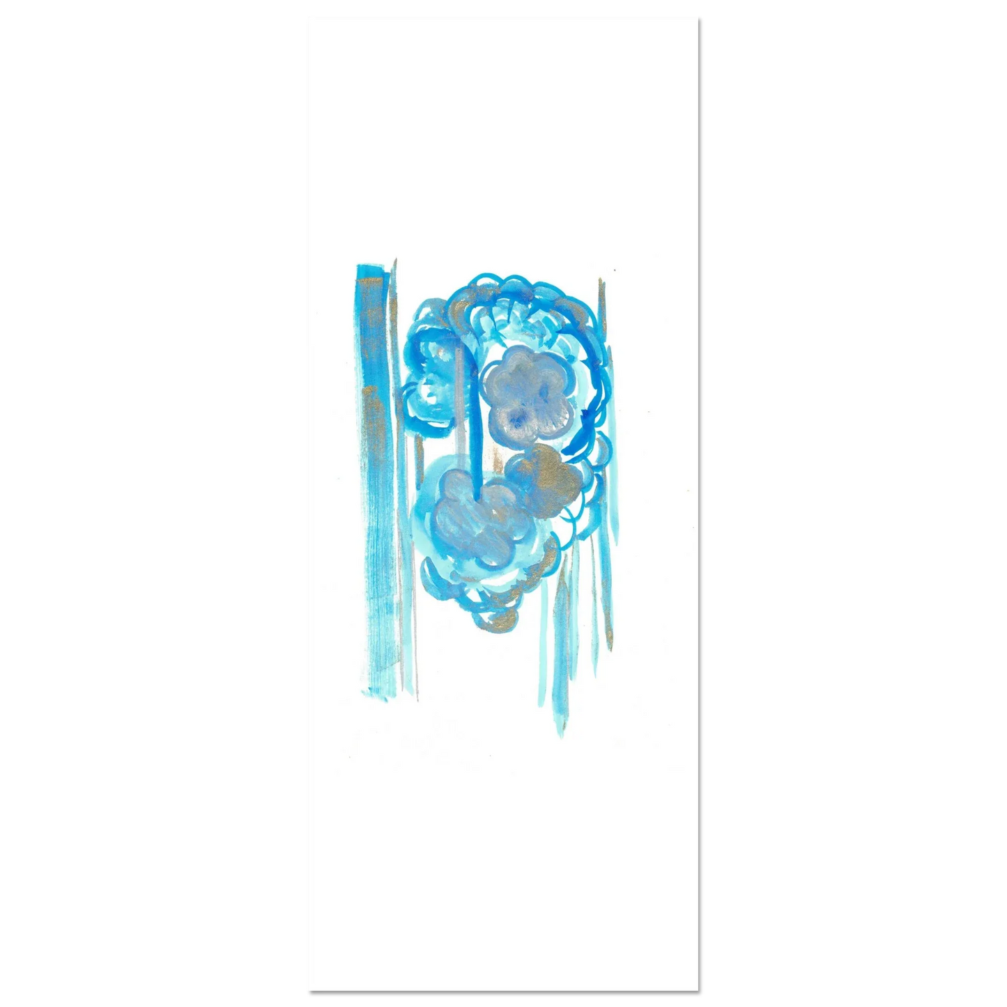 Premium Matte Paper Poster Aquarelle Originale RDJ3-18 - Laure Leprince - Artiste Peintre