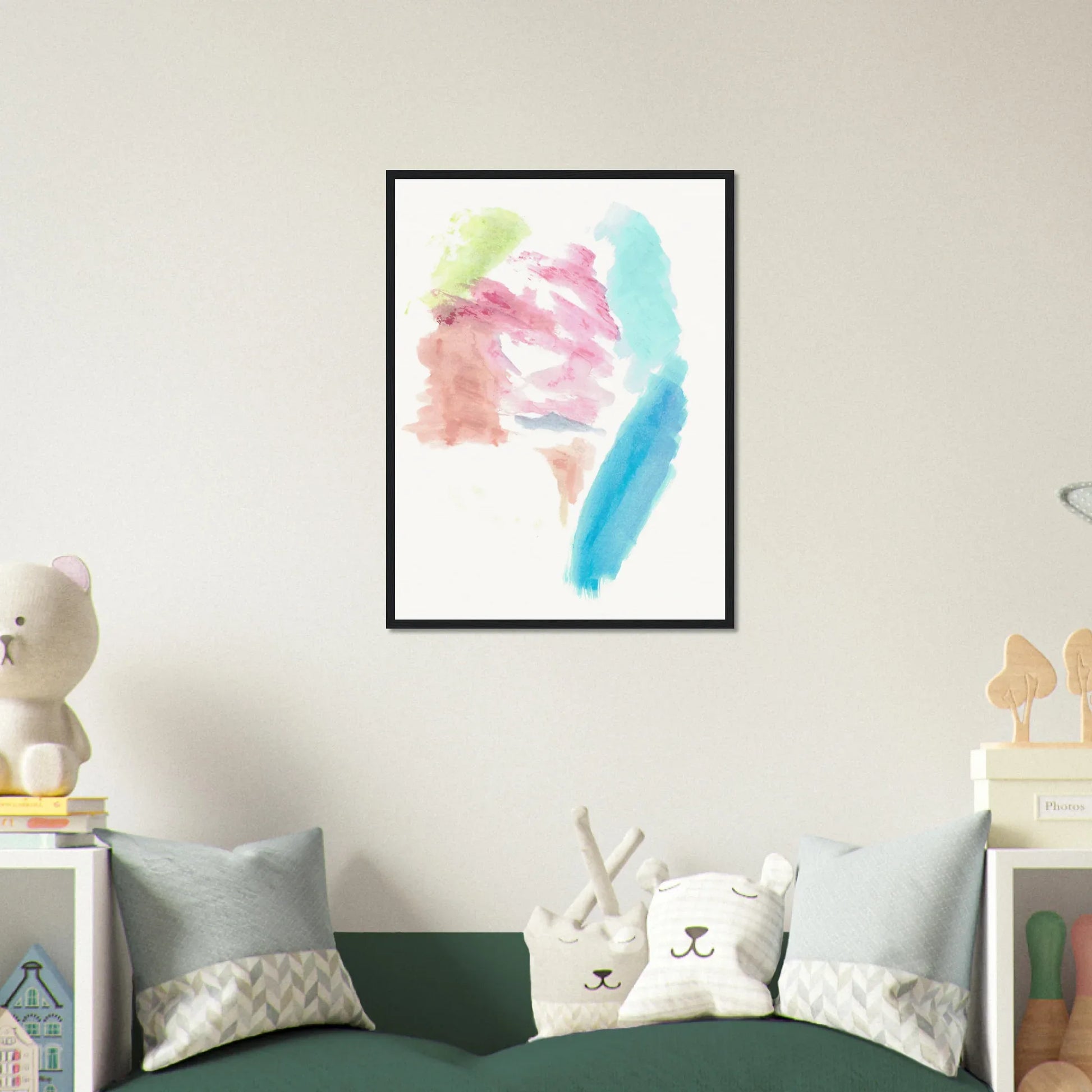 Affiche Encadrée Museum-Quality Matte Paper Wooden Framed Aurore Pastel - Laure Leprince - Artiste Peintre