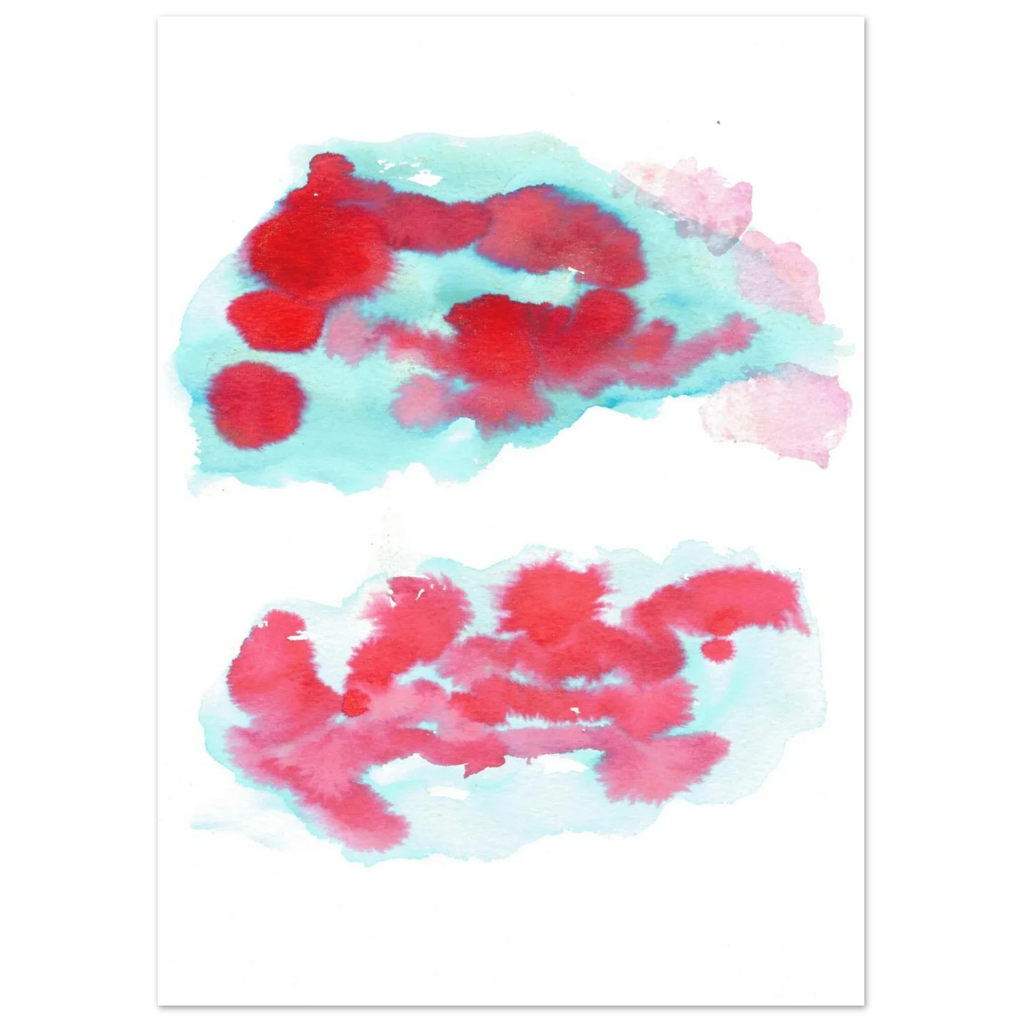 Premium Matte Paper Poster Aquarelle Originale RDJ3-7 - Laure Leprince - Artiste Peintre