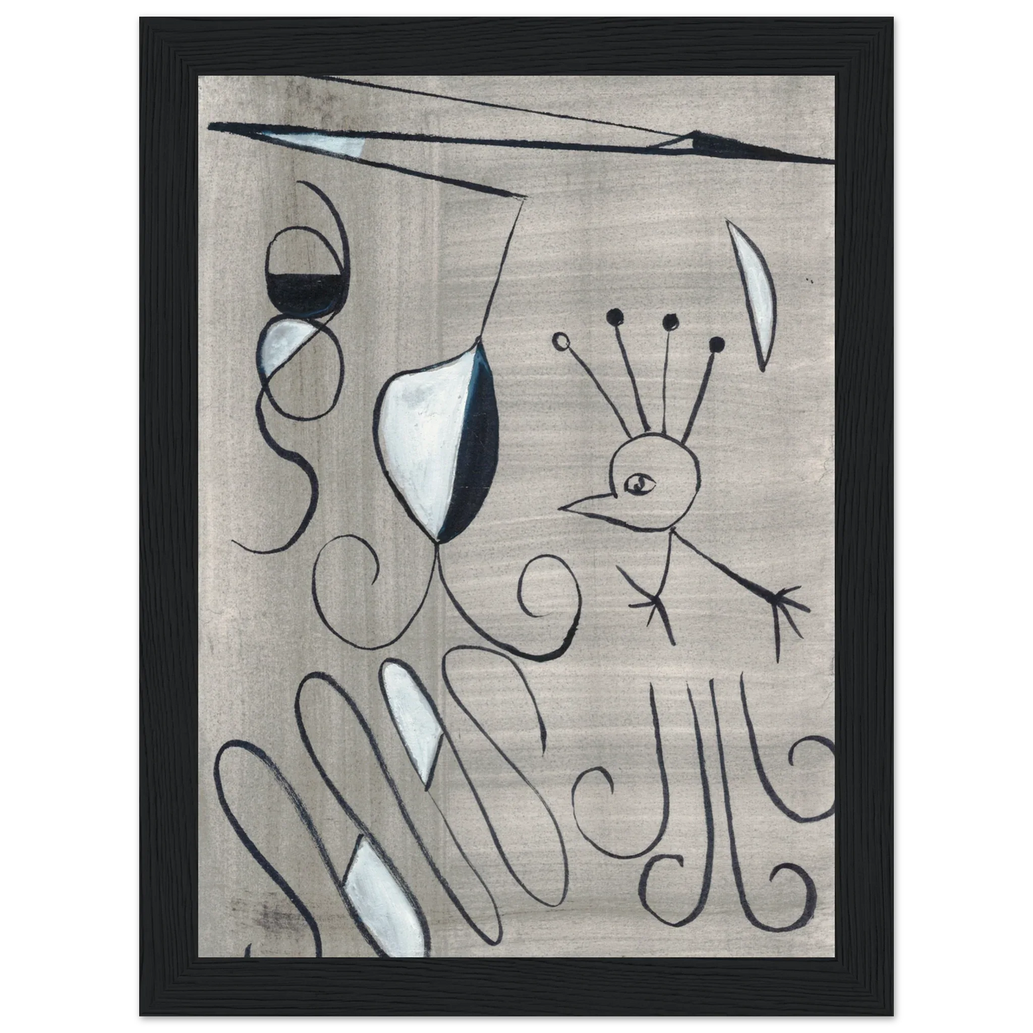 Affiche encadrée bois | Papier mat qualité musée | Aquarelle originale Laure Leprince - Laure Leprince - Artiste Peintre