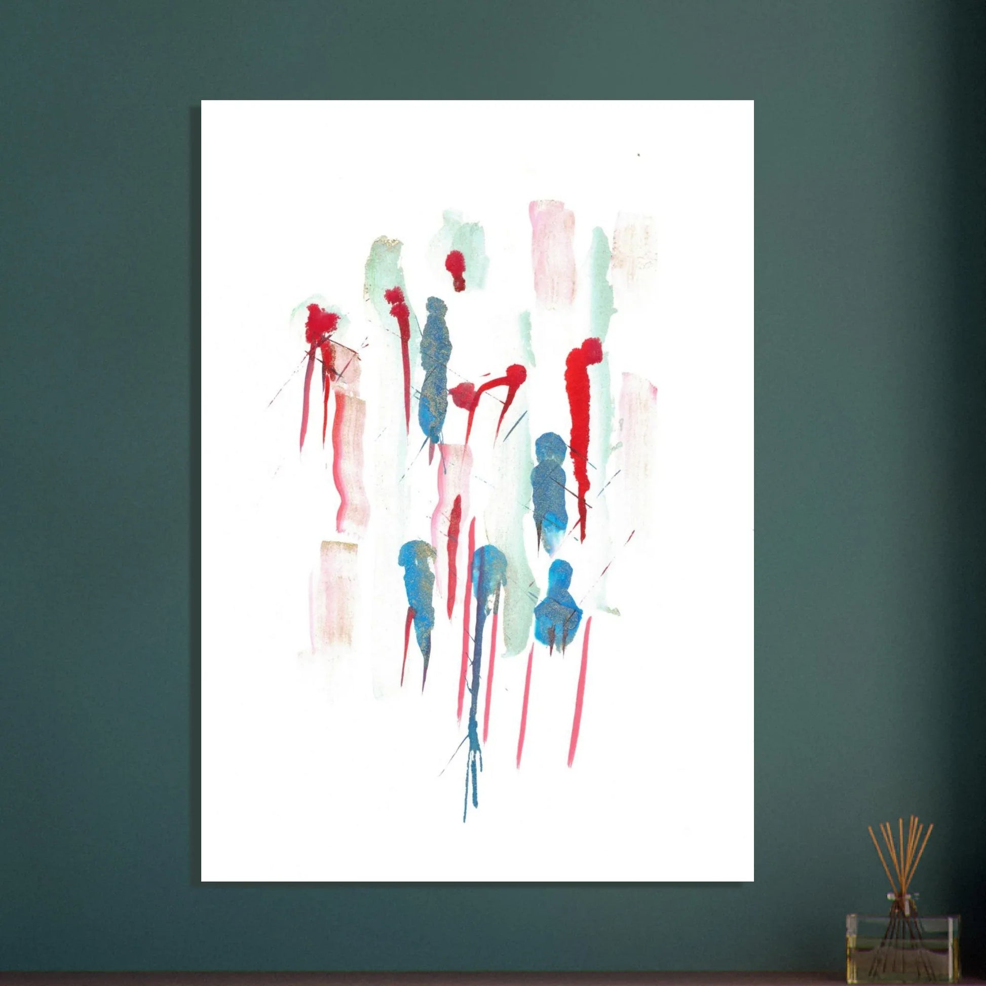 Premium Matte Paper Poster Aquarelle Originale RDJ3-9 - Laure Leprince - Artiste Peintre