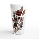 Mug à Latte en Céramique Blanche 500 ml Automne – Élégant, durable et brillant - Laure Leprince - Artiste Peintre