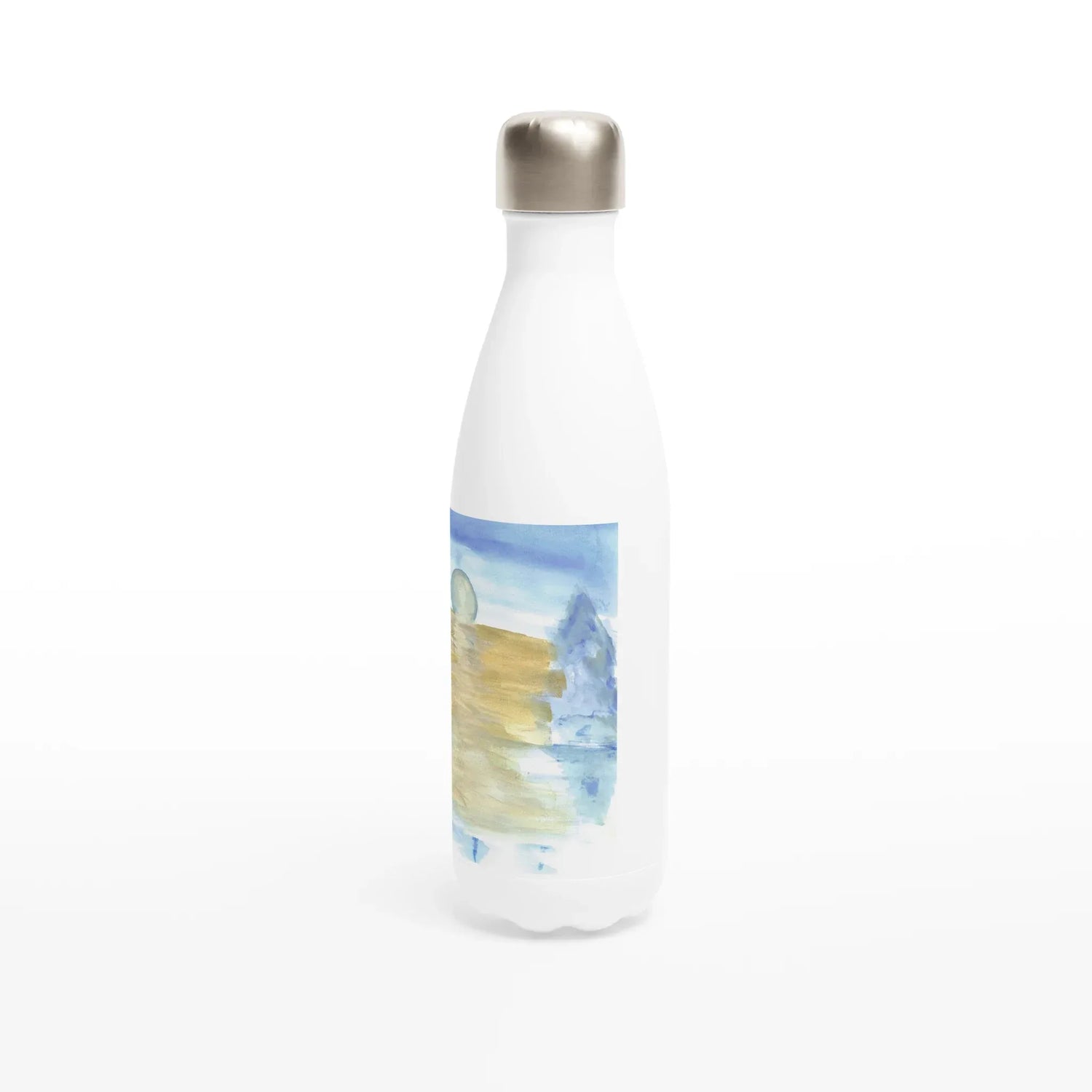 Bouteille isotherme en acier inoxydable 500 ml – Design artistique exclusif Blue Horizon - Laure Leprince - Artiste Peintre