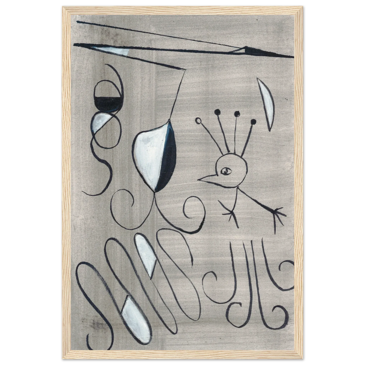 Affiche encadrée bois | Papier mat qualité musée | Aquarelle originale Laure Leprince - Laure Leprince - Artiste Peintre