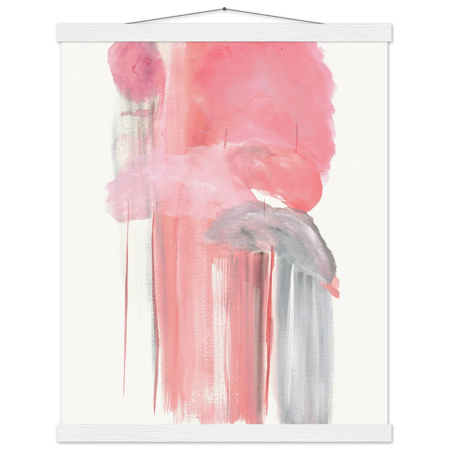 Museum-Quality Matte Paper Poster with Hanger Structures Carmines - Laure Leprince - Artiste Peintre
