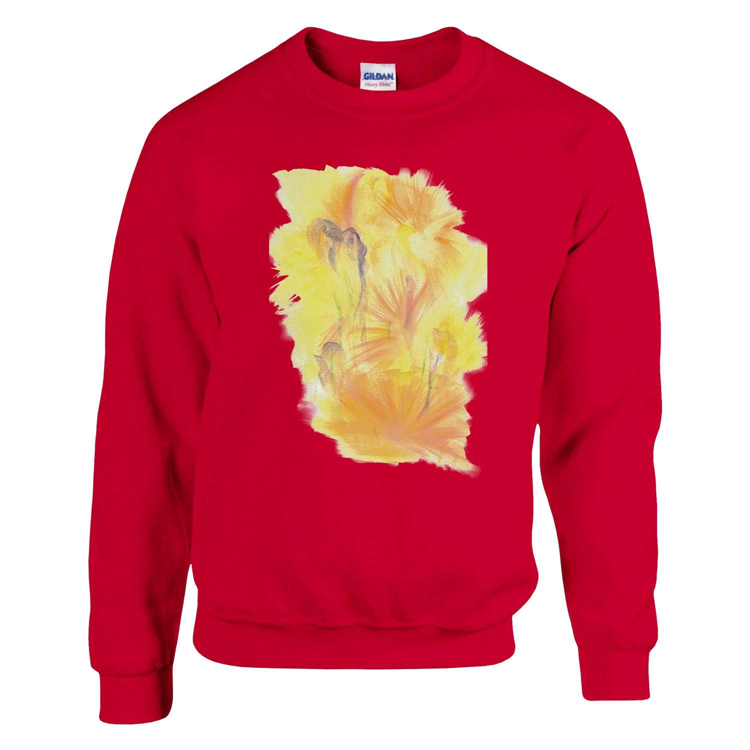 Sweatshirt Unisexe Classique Sun Whisper – Impression Artistique Multicolore - Laure Leprince - Artiste Peintre