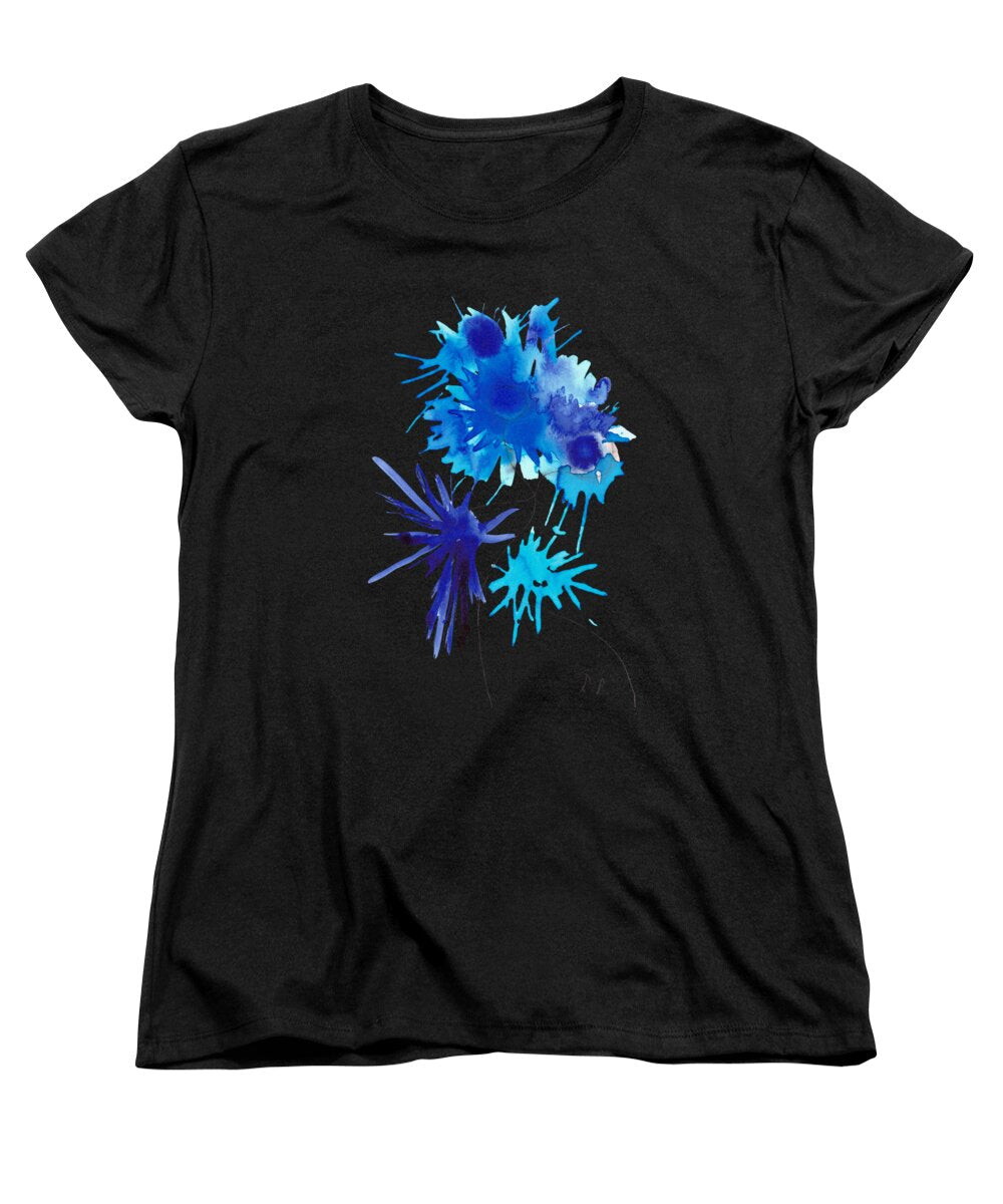 Bleuets electriques Floral Shapes - Women's T-Shirt (Standard Fit)