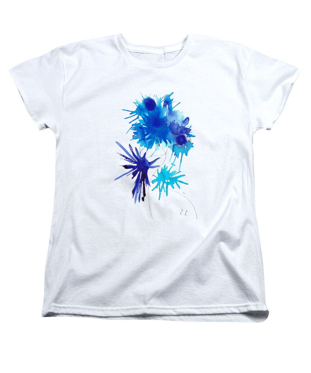 Bleuets electriques Floral Shapes - Women's T-Shirt (Standard Fit)