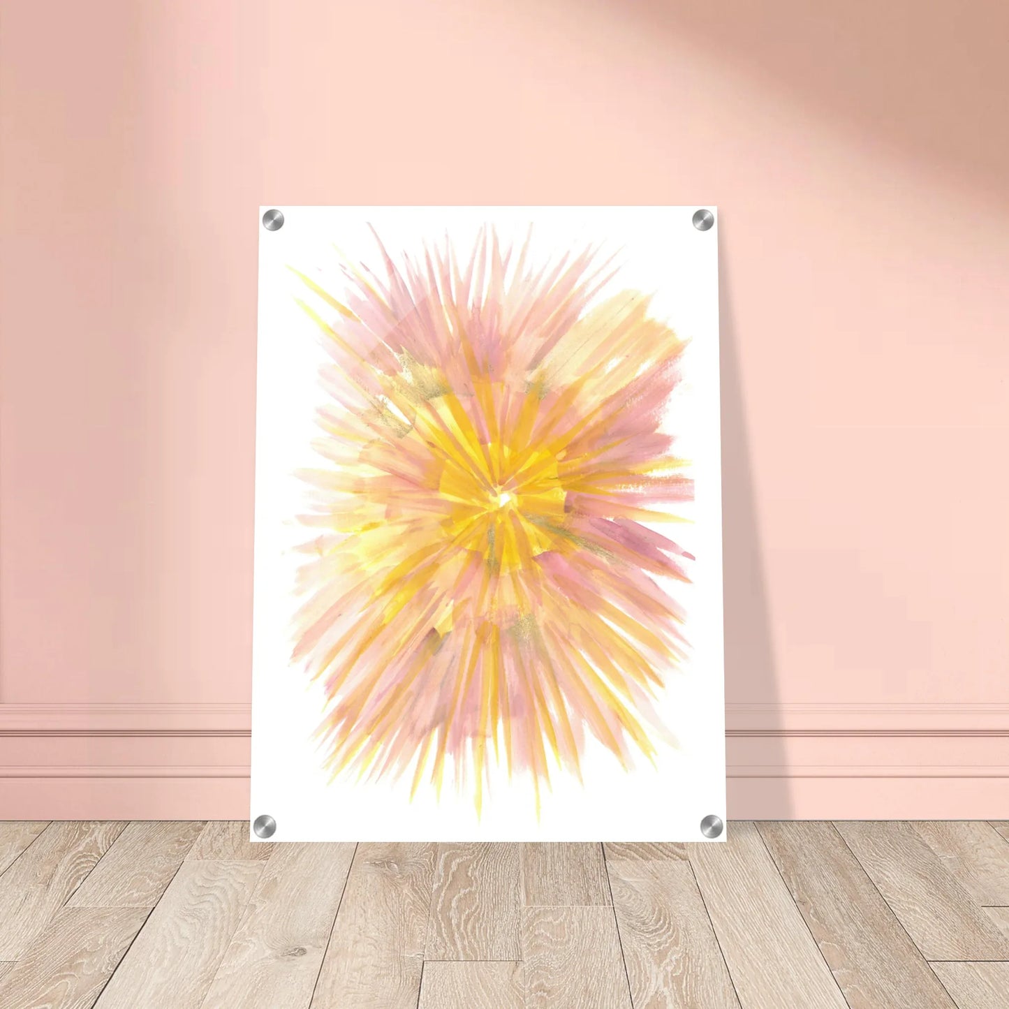 Impression sur acrylique brillante Solar Bloom | Art contemporain par Laure Leprince - Laure Leprince - Artiste Peintre