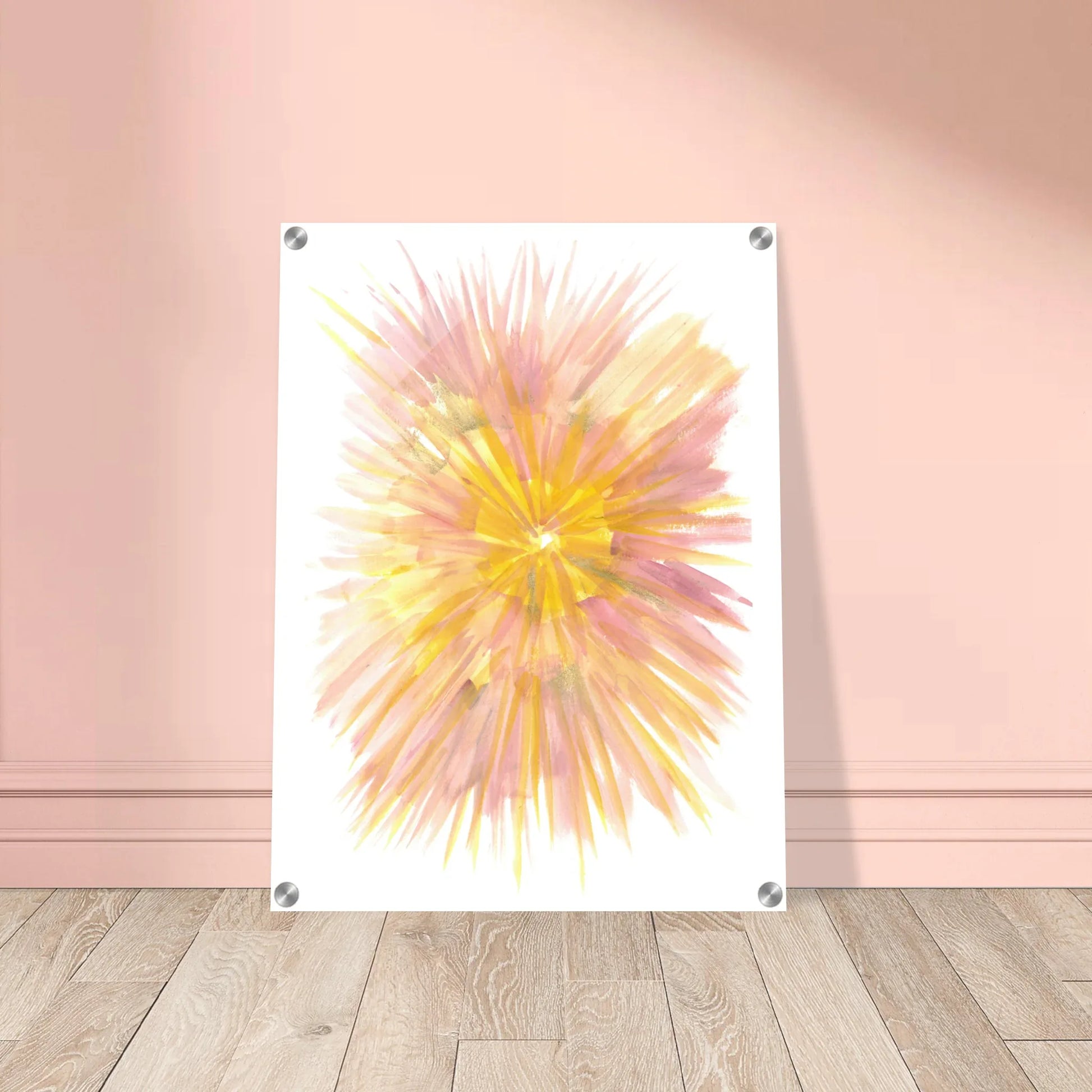 Impression sur acrylique brillante Solar Bloom | Art contemporain par Laure Leprince - Laure Leprince - Artiste Peintre
