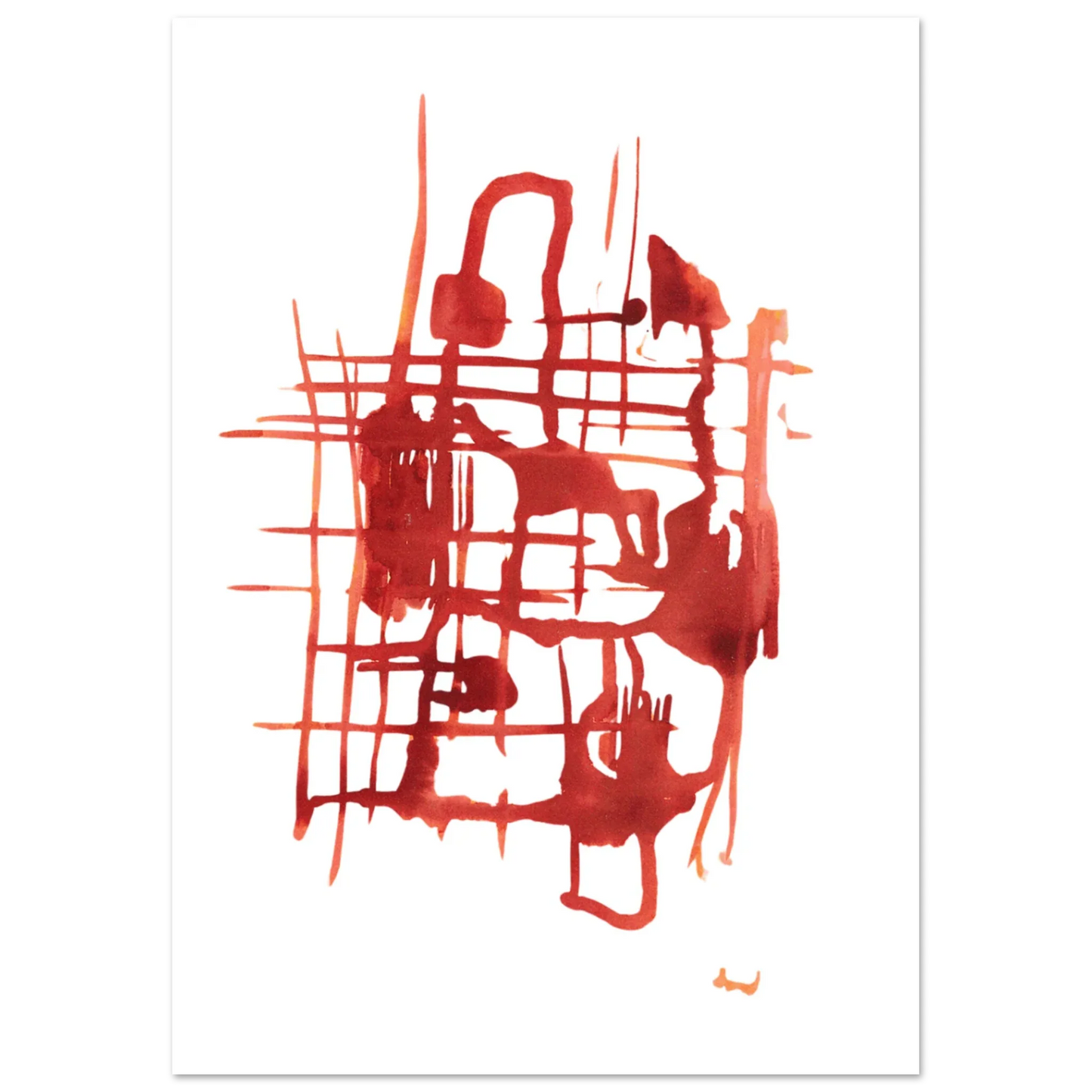 Affiche Encadrée Museum-Quality Matte Paper Wooden Framed Solar Frame - Laure Leprince - Artiste Peintre