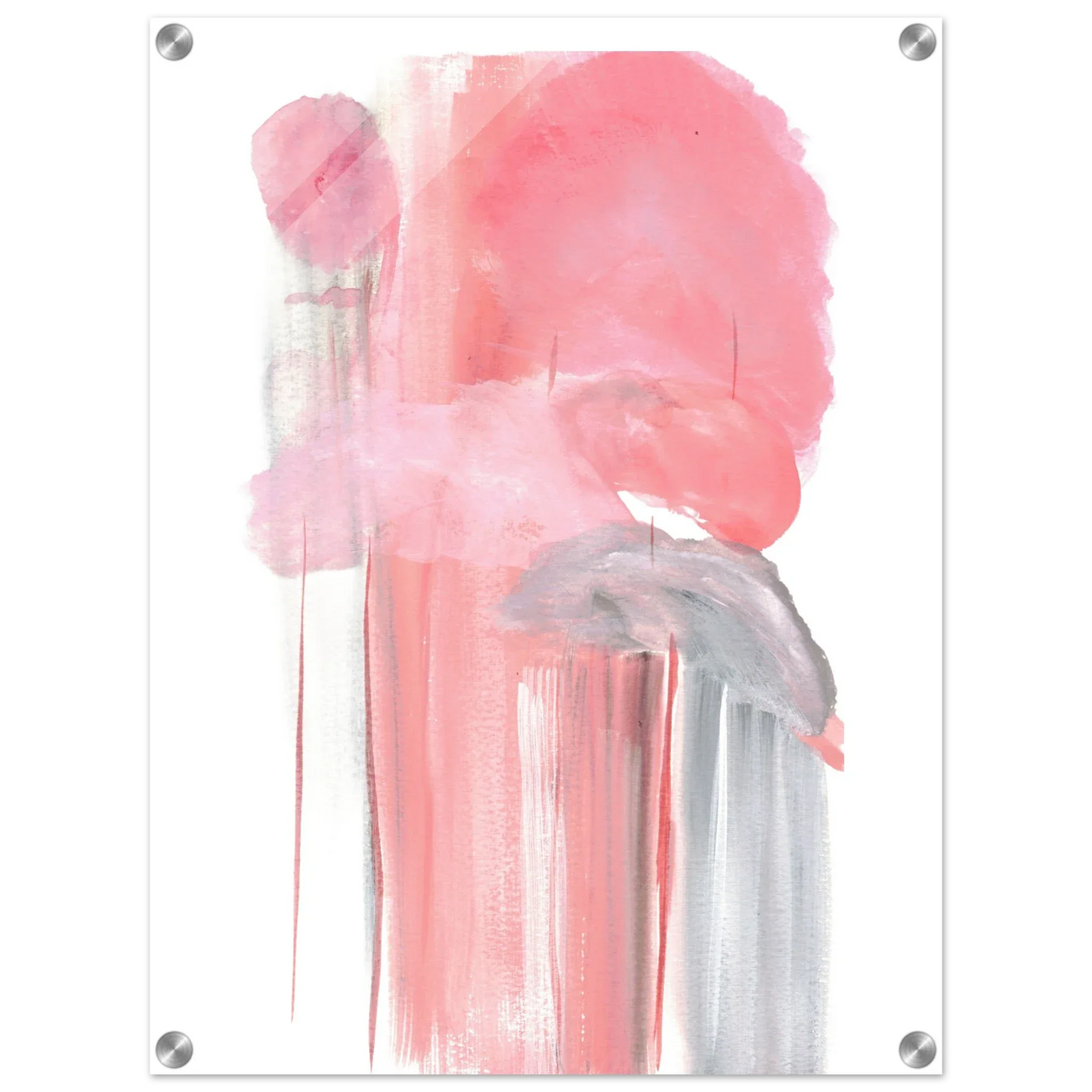 Impression sur acrylique brillante Blush Cascade| Art contemporain par Laure Leprince - Laure Leprince - Artiste Peintre