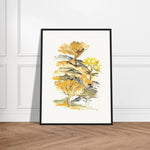 Museum-Quality Matte Paper Wooden Framed Poster Colline d'or - Laure Leprince - Artiste Peintre