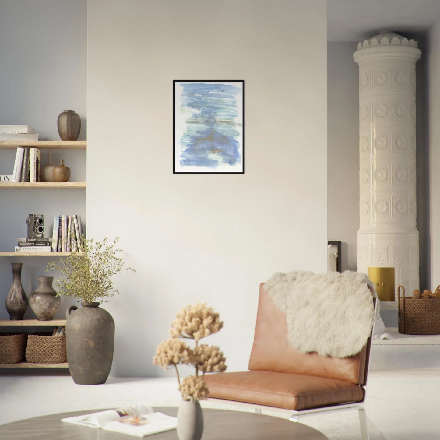 Affiche Encadrée Museum-Quality Matte Paper Aluminium Framed Poste Silent Water - Laure Leprince - Artiste Peintre