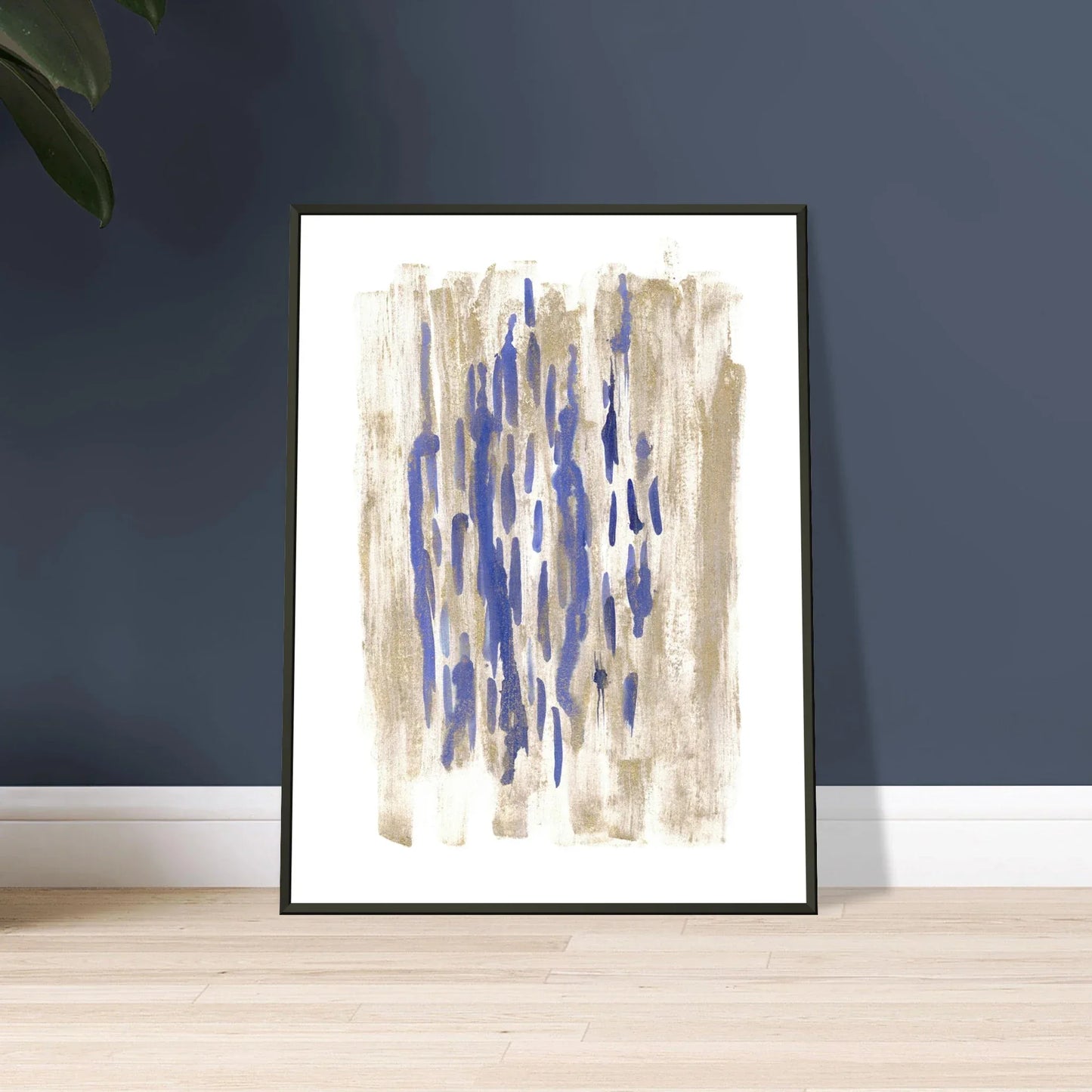 Classic Semi-Glossy Paper Metal Framed Poste Golden Drip - Laure Leprince - Artiste Peintre
