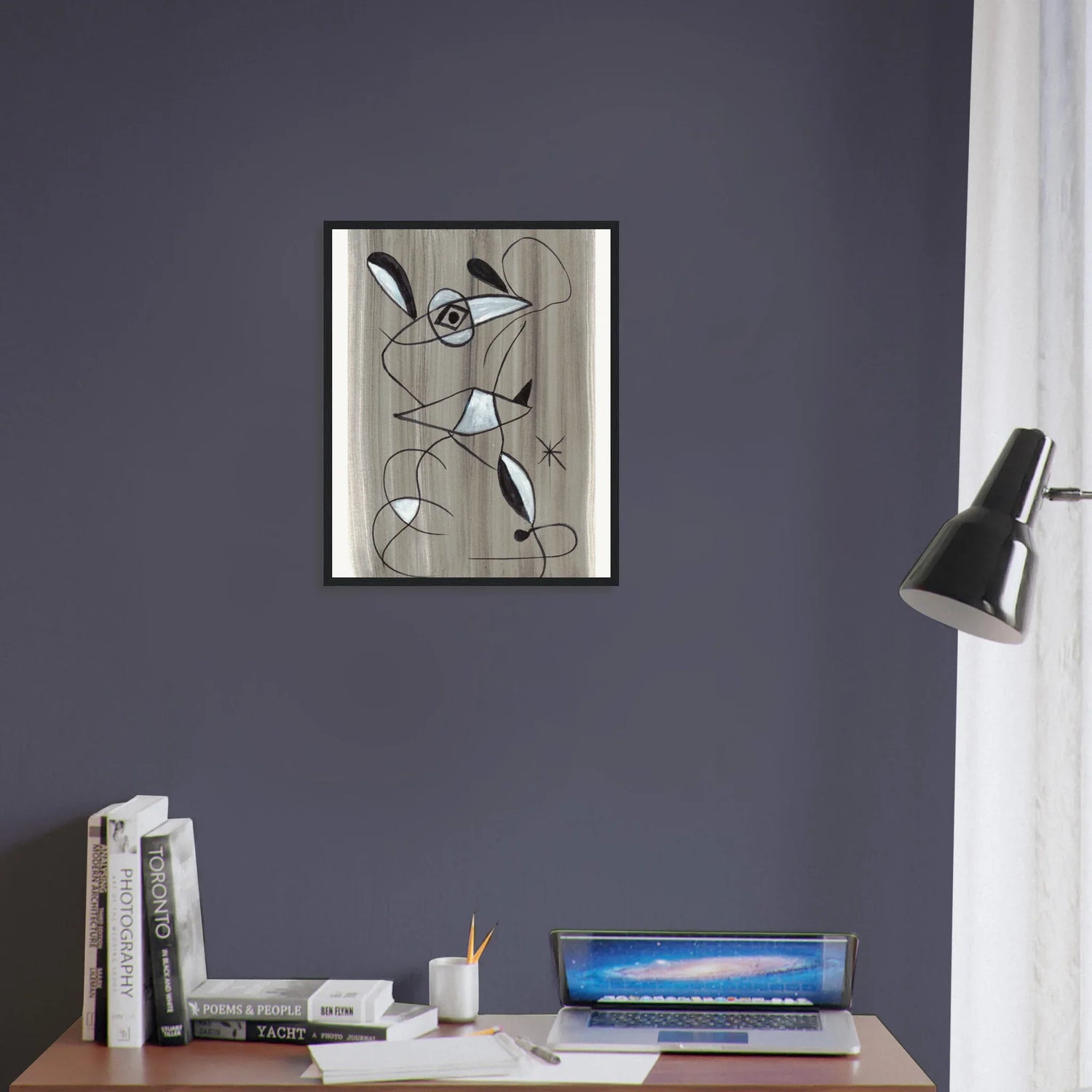 Affiche encadrée bois | Papier mat qualité musée | Aquarelle originale Laure Leprince - Laure Leprince - Artiste Peintre