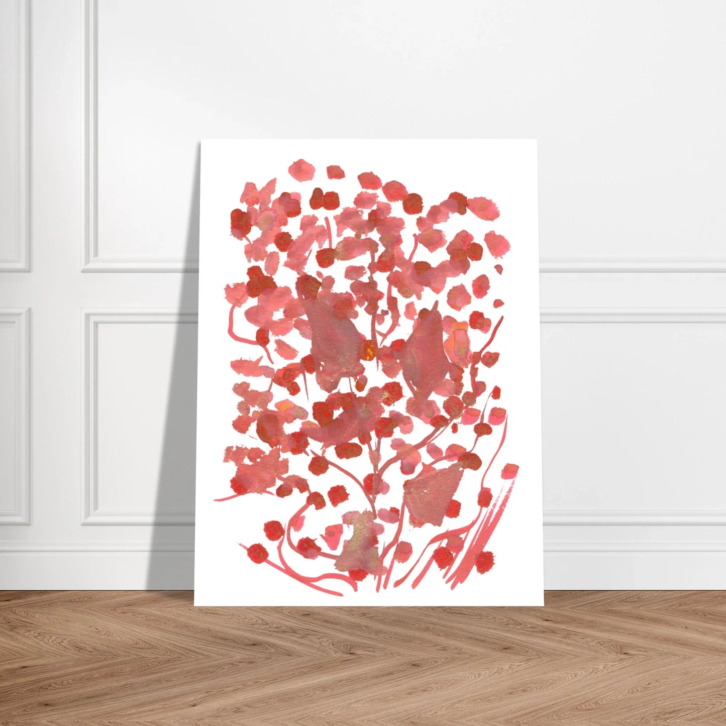 Affiche premium sur papier mat Bois de Rubis – Art mural de qualité supérieure - Laure Leprince - Artiste Peintre