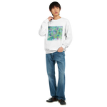 Sweatshirt Unisexe Classique Eclosions Sauvages – Impression Artistique Multicolore | Premium Cotton Blend - Laure Leprince - Artiste Peintre