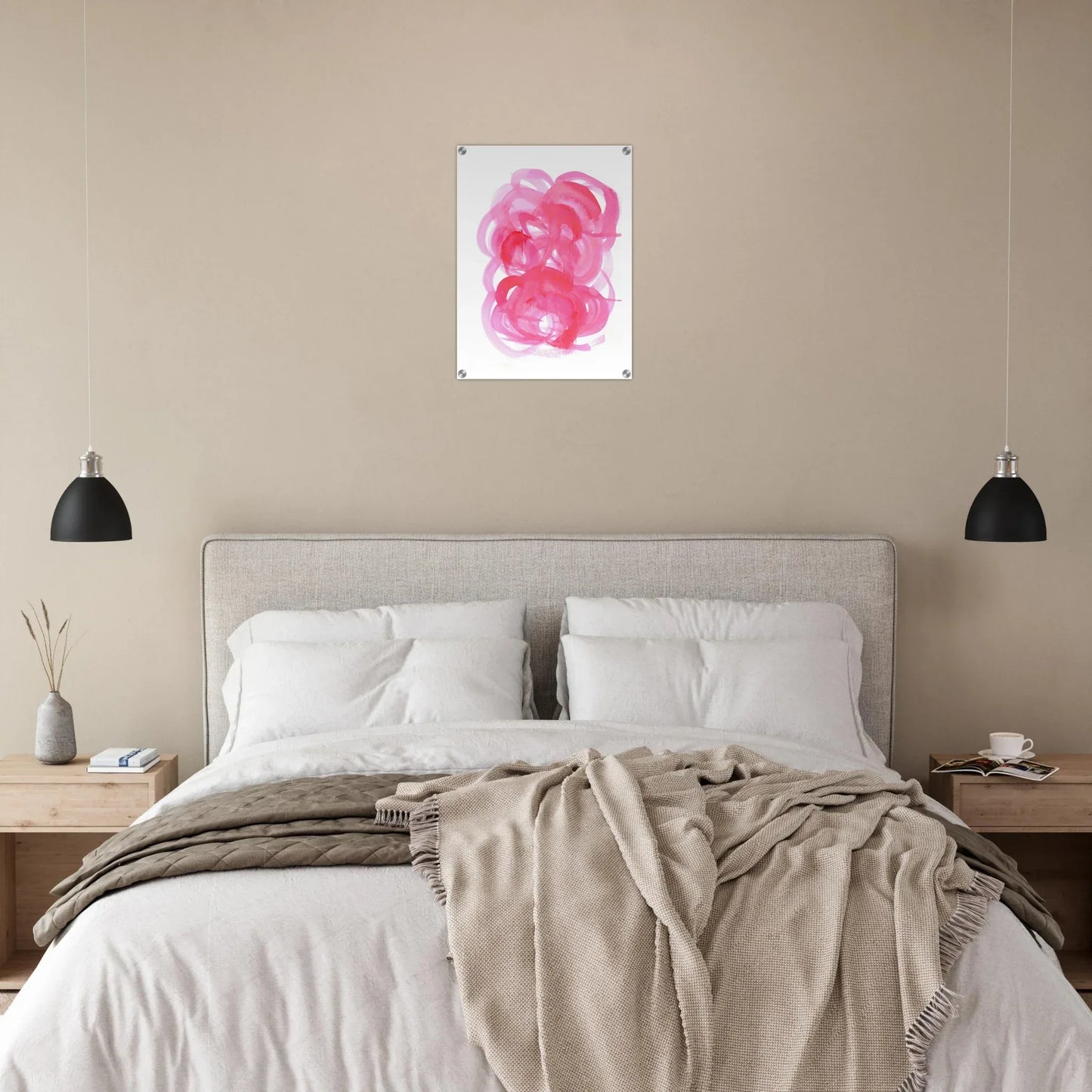 Impresion sur acrylique brillante Ruby Drift | Art contemporain par Laure Leprince - Laure Leprince - Artiste Peintre