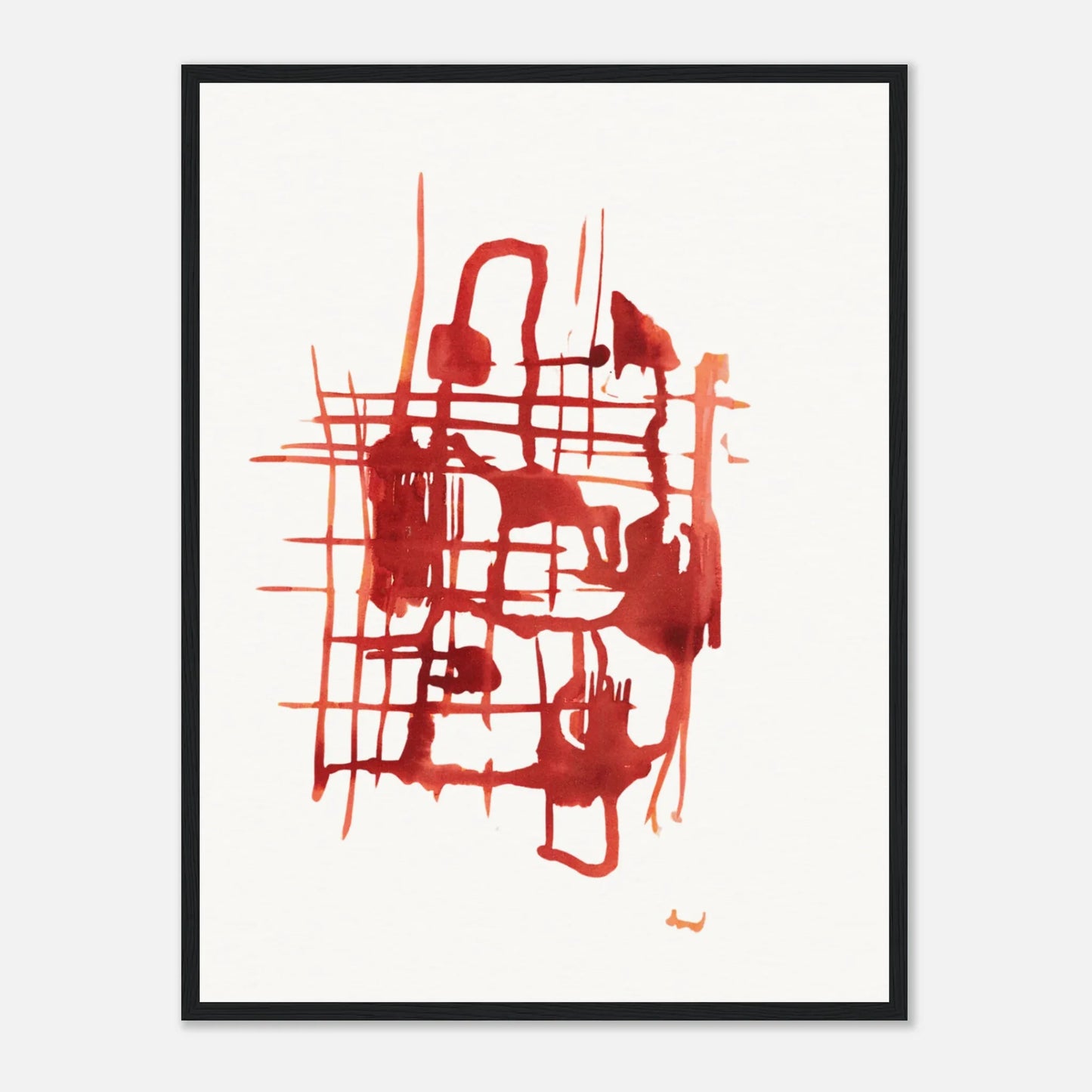 Affiche Encadrée Museum-Quality Matte Paper Wooden Framed Poste Solar Frame - Laure Leprince - Artiste Peintre