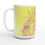 Mug en céramique blanche 44 Sun Whisper – Grand format, design et qualité durable - Laure Leprince - Artiste Peintre