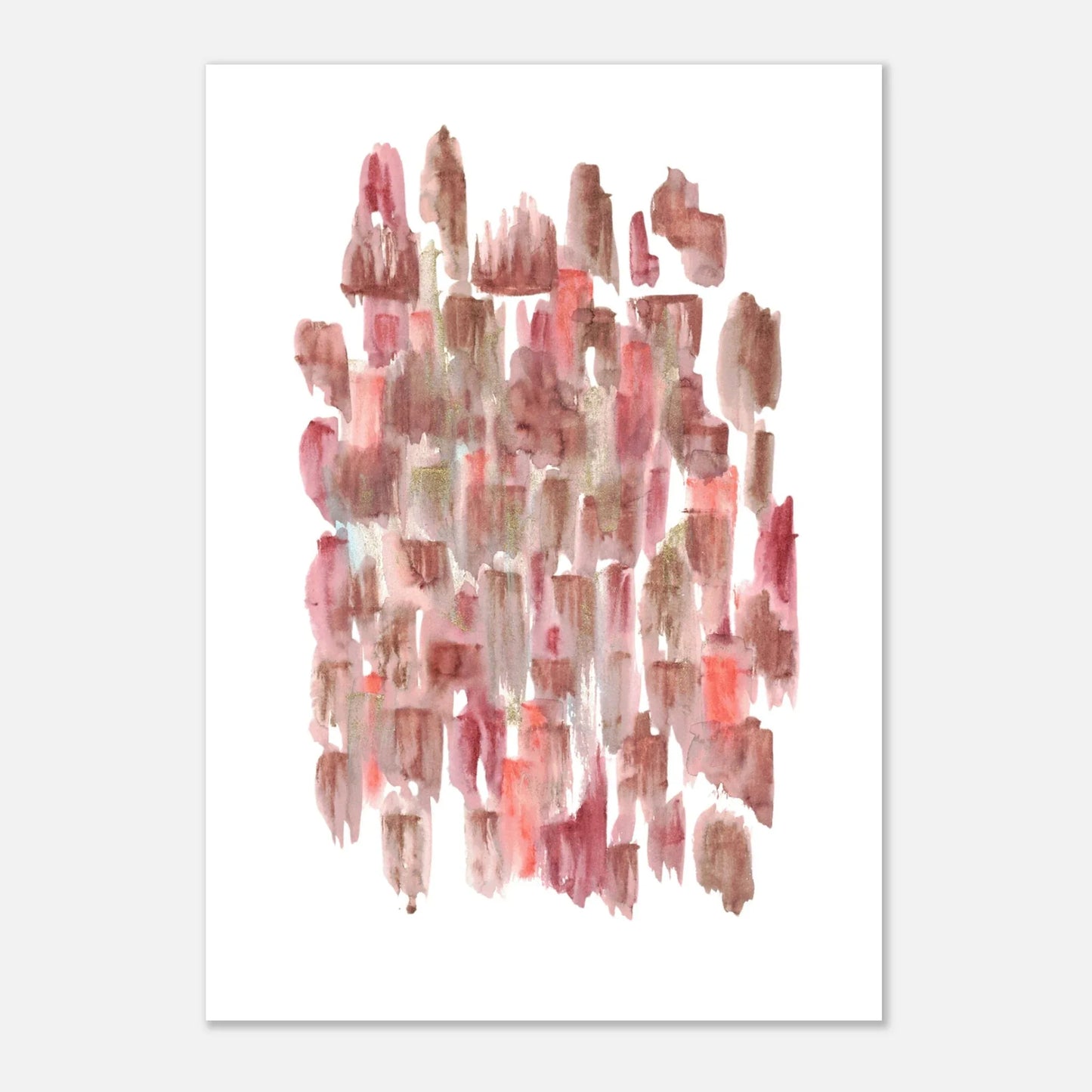 Affiche premium sur papier mat Terracotta Waves – Art mural de qualité supérieure - Laure Leprince - Artiste Peintre