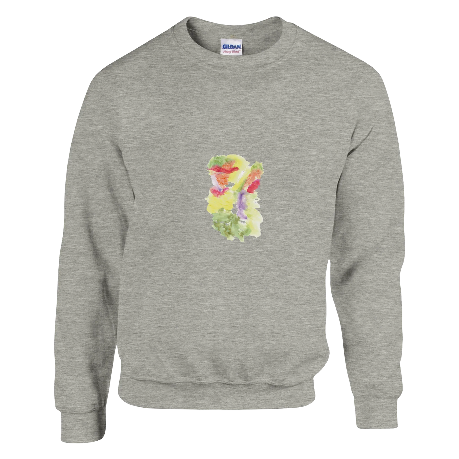 Sweatshirt Unisexe Classique Eclosion Chromatique – Impression Artistique Multicolore | Premium Cotton Blend - Laure Leprince - Artiste Peintre