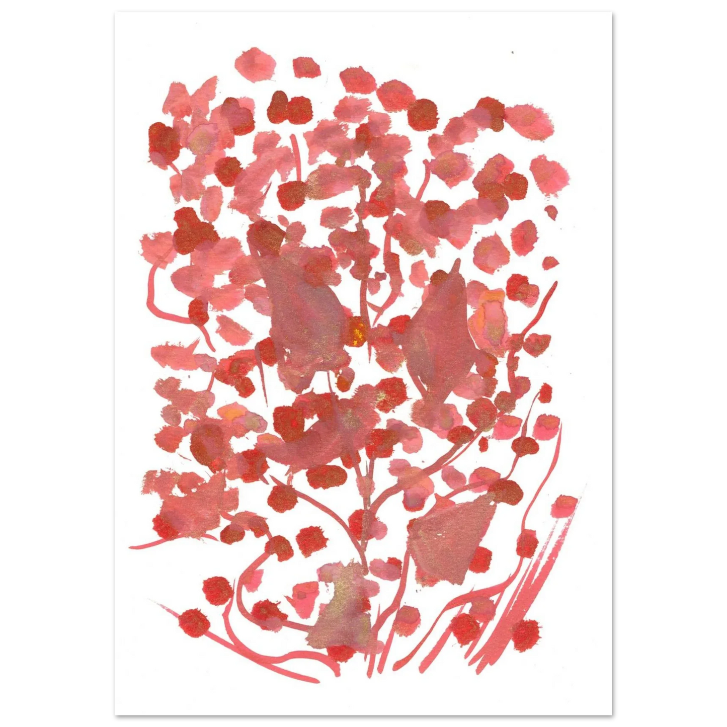 Premium Matte Paper Poster Aquarelle Originale RDJ3-5 - Laure Leprince - Artiste Peintre