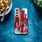 Premium Samsung Tough Case – Design Artistique Crimson Tower - Laure Leprince - Artiste Peintre